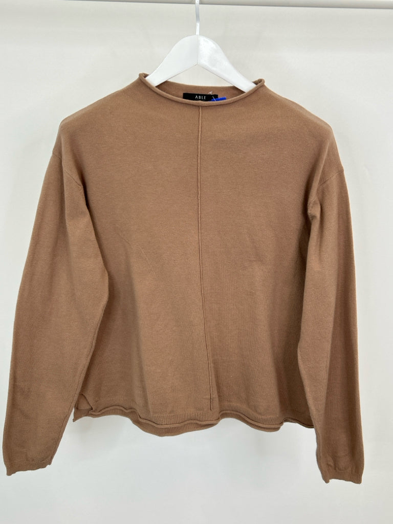 ABLE Women Size L Brown Sweater