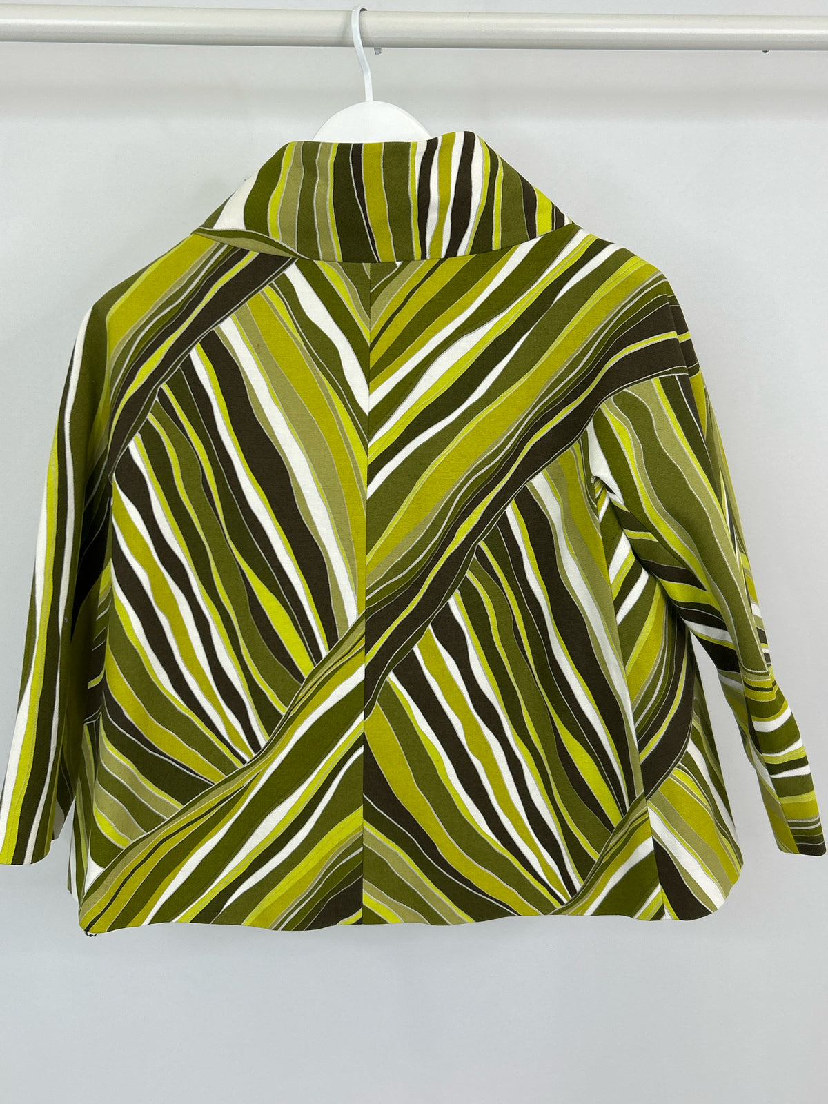 LAFAYETTE 148 Size M GREEN AND WHITE Women Jacket