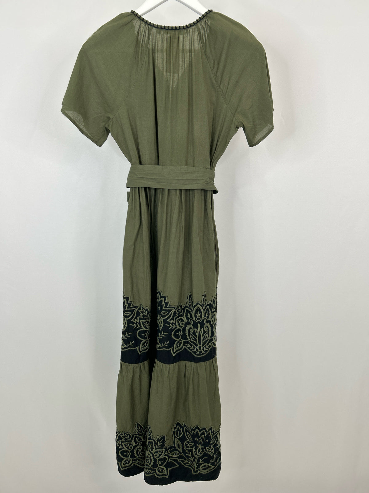 CHICO'S Size 2 OLIVE AND BLACK Women Dress