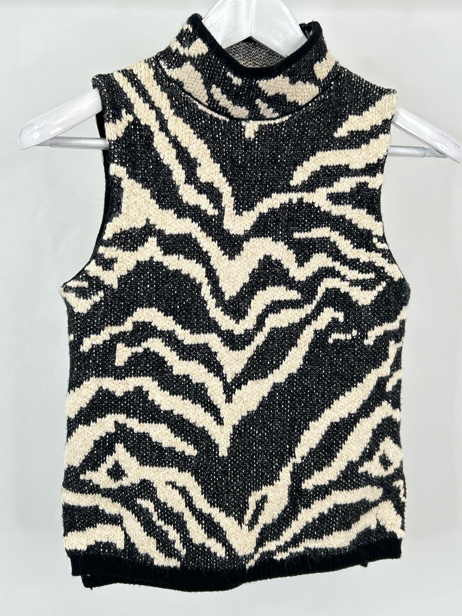 PILCRO Size XS BLACK AND BEIGE Women Top