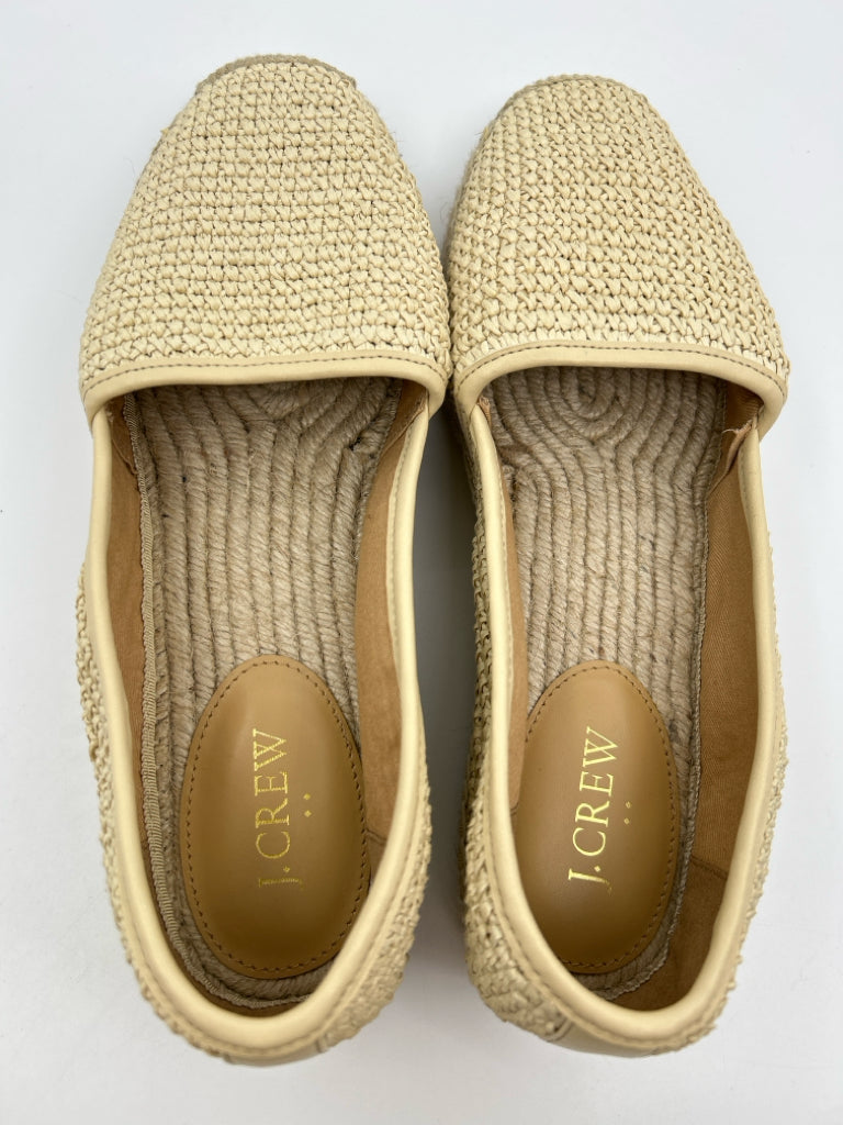 J CREW Size 10 Beige Espadrille