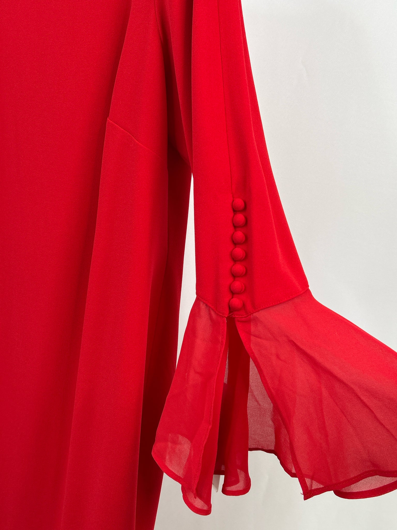 CALVIN KLEIN Size 18W Red Women Dress