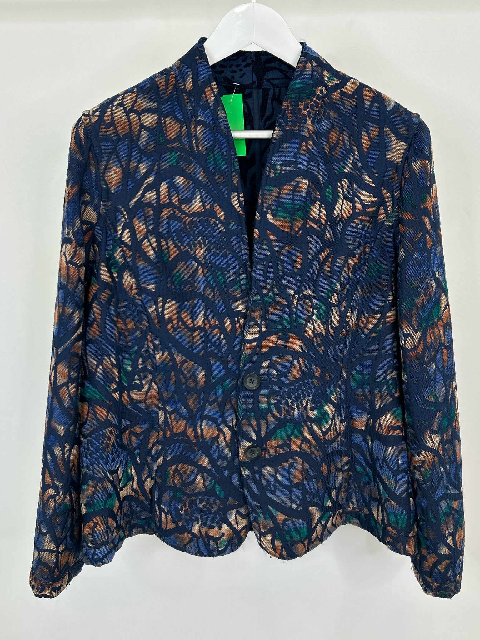COLDWATER CREEK Size XL Navy Print Women Jacket
