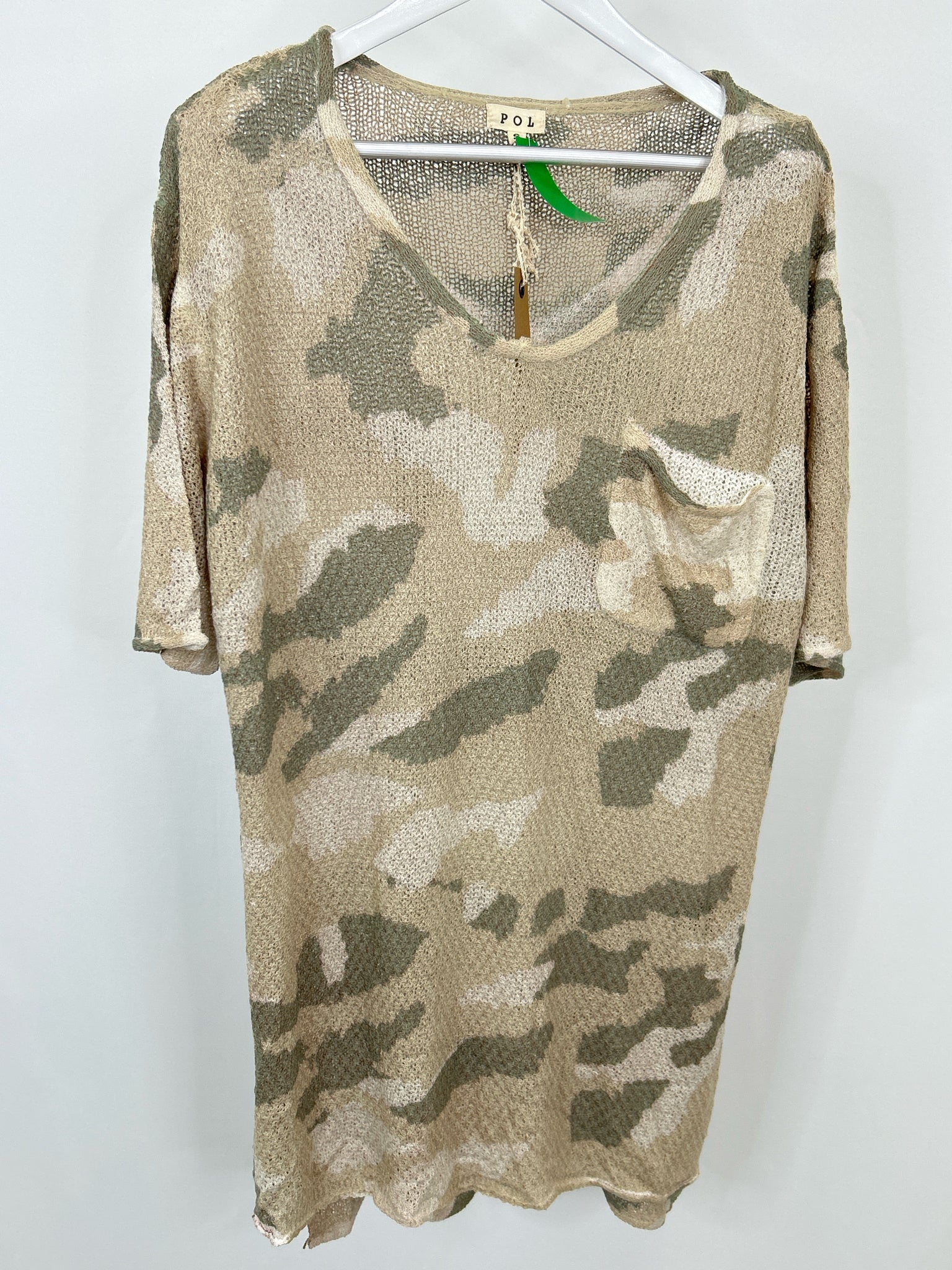POL Size S Green Print Women Dress