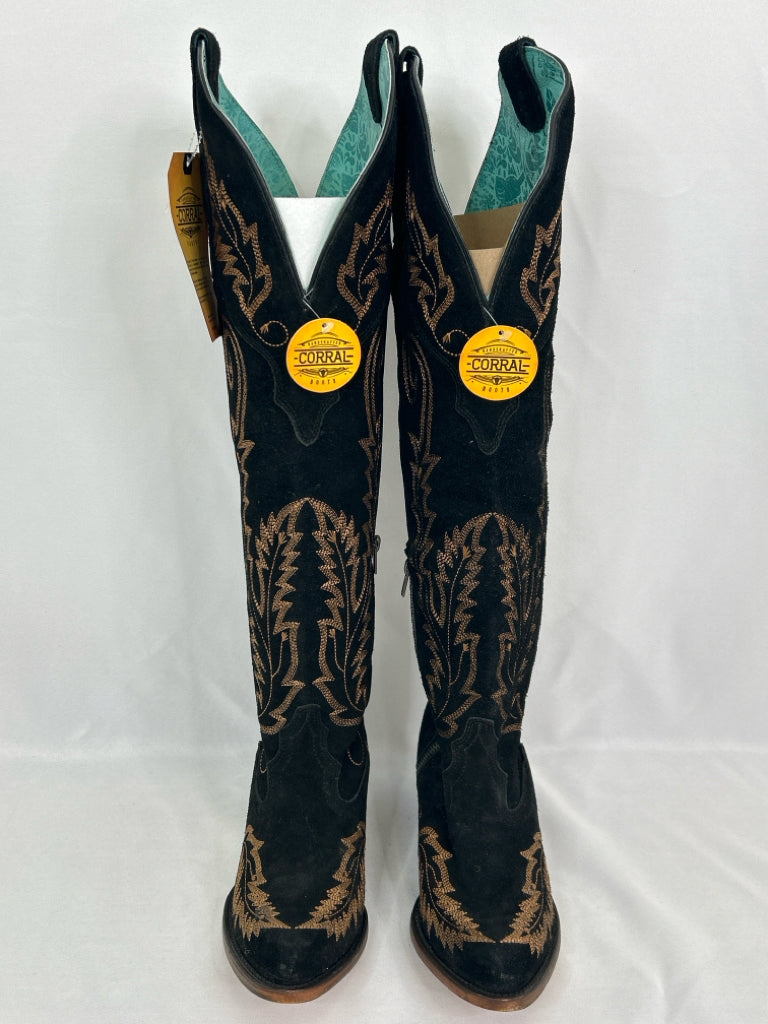 CORRAL Women Size 9 Black Boots