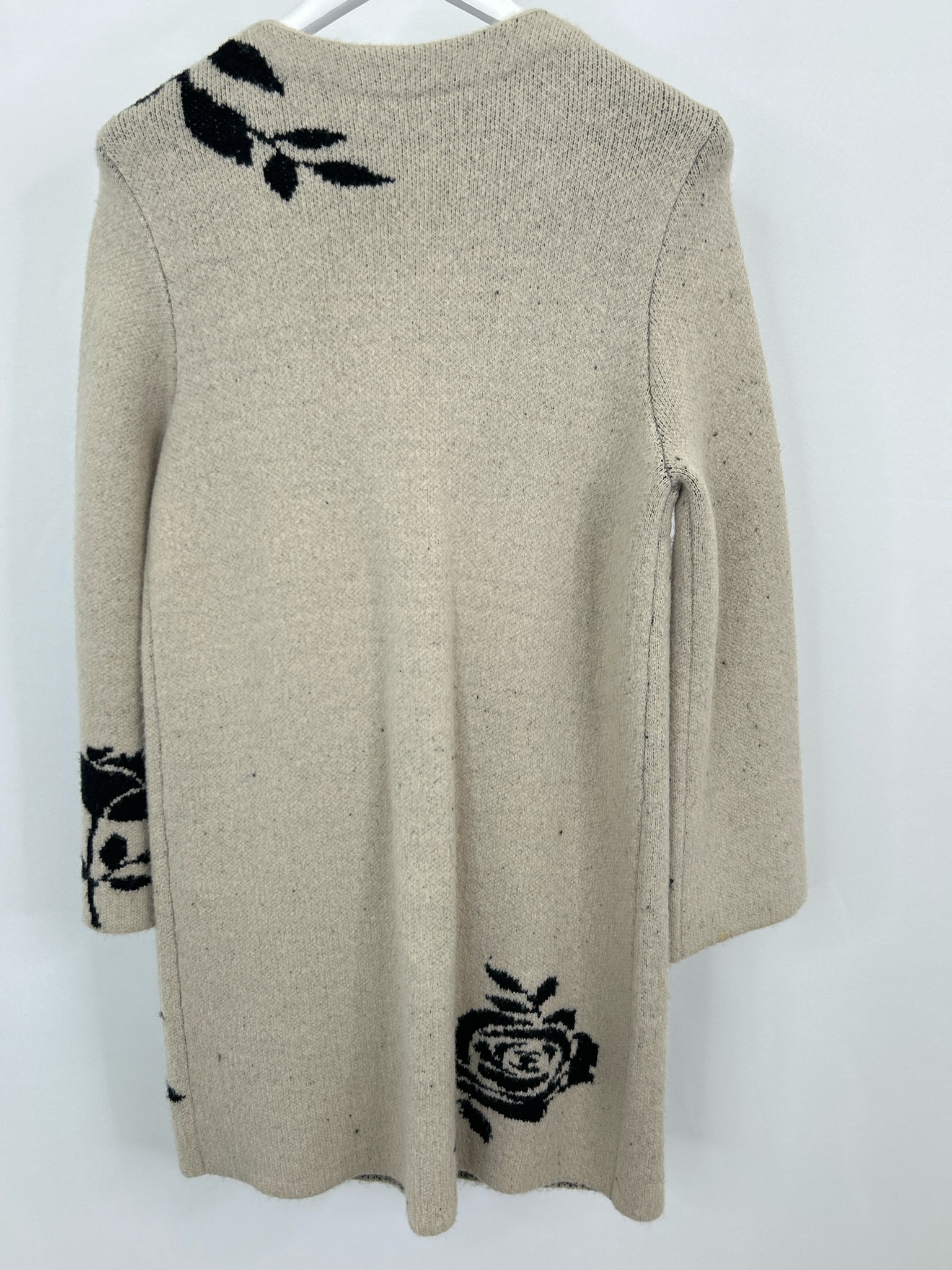 HABITAT Size S BEIGE AND BLACK Women Cardigan