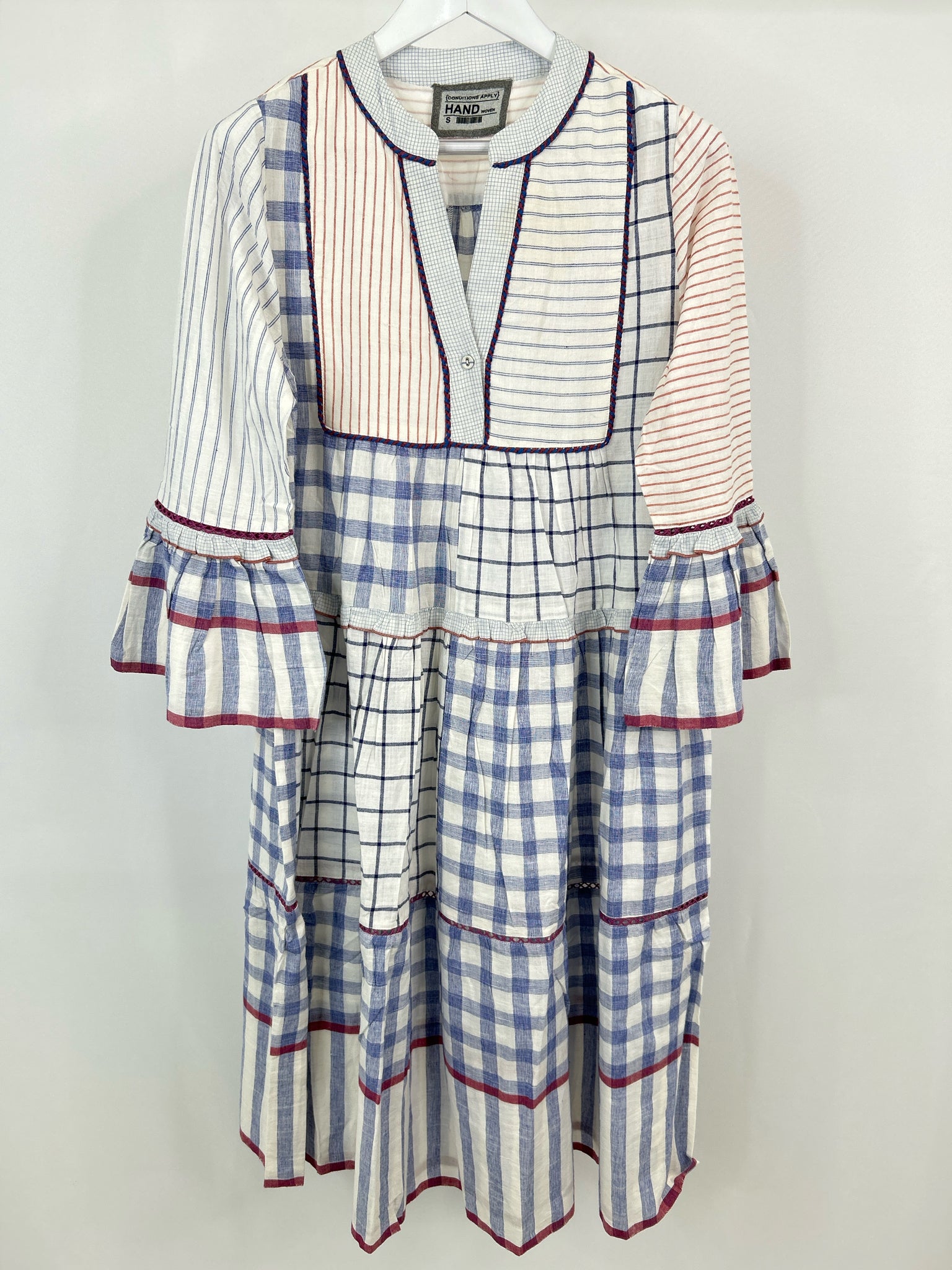 CONDITIONS APPLY Size S BLUE AND RED Women Dress