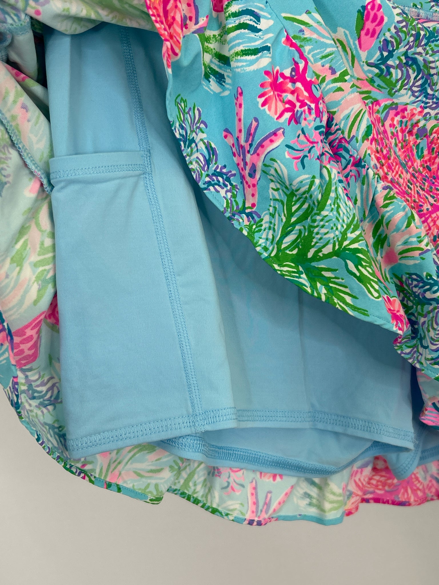 LILLY PULITZER Size XL Blue Print Women Skort