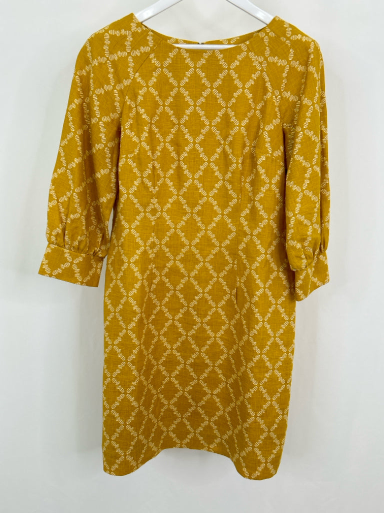 BODEN Women Size 10R Mustard Dress