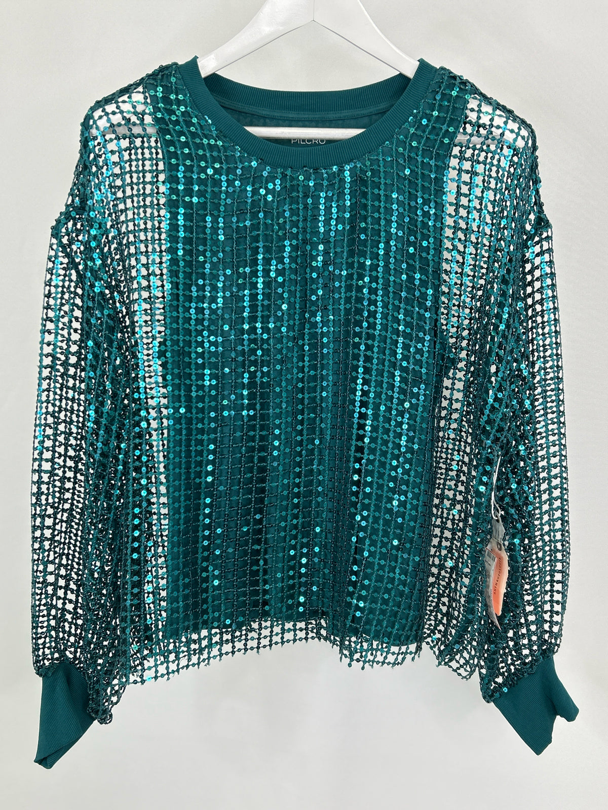 PILCRO Size L Turquoise Women Top NWT