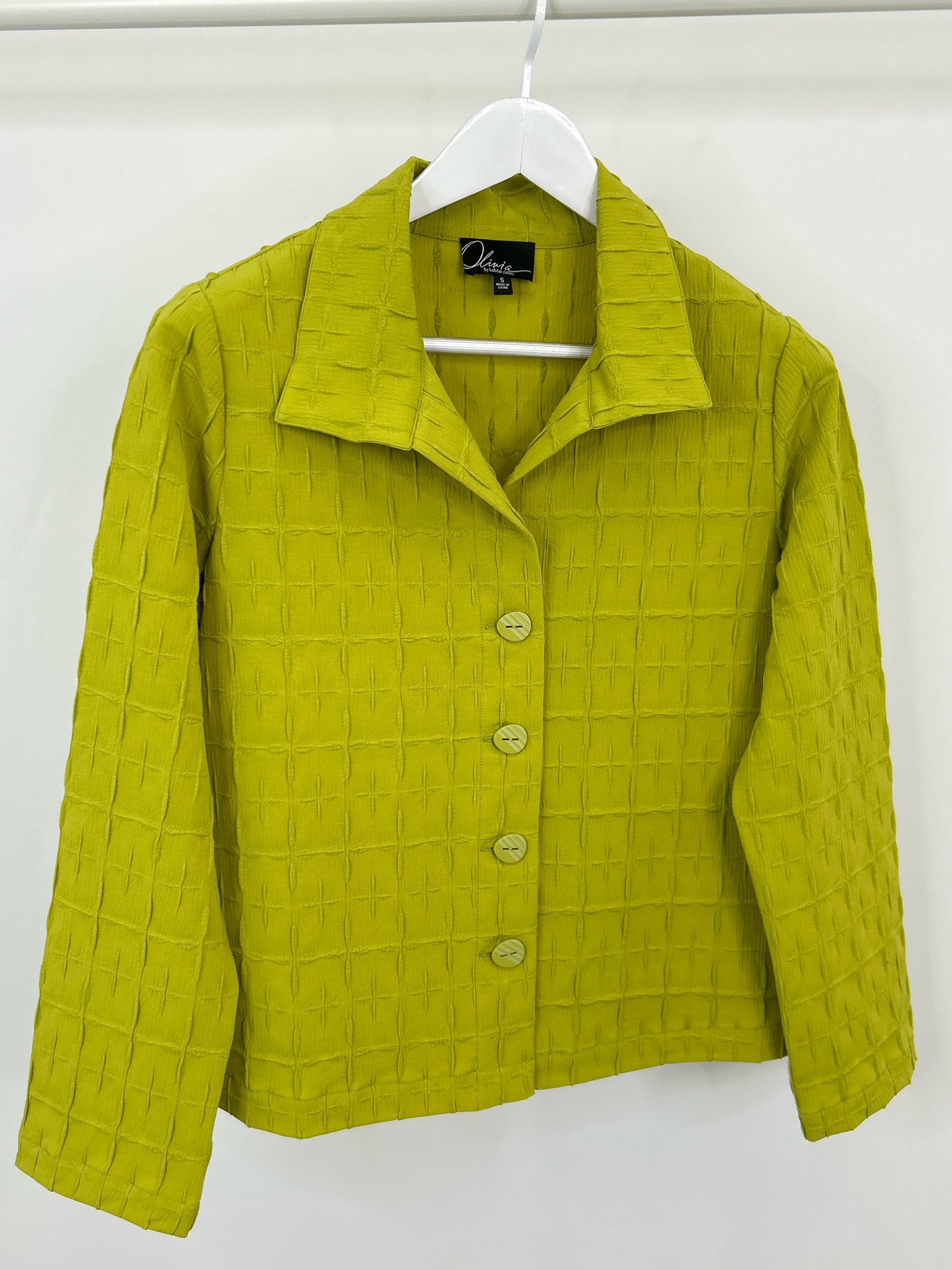 OLIVIA BY HABITAT CLOTHES Size S Green Women Jacket NWT