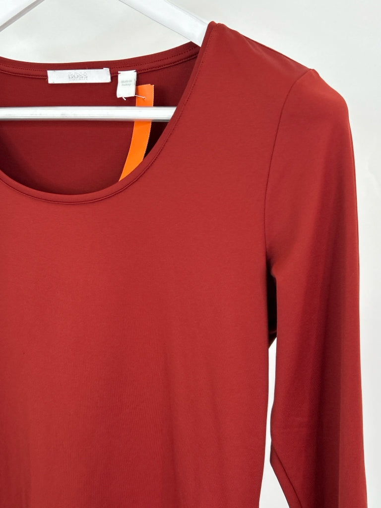 BOSS HUGO BOSS Size M Burnt Orange Women's Top