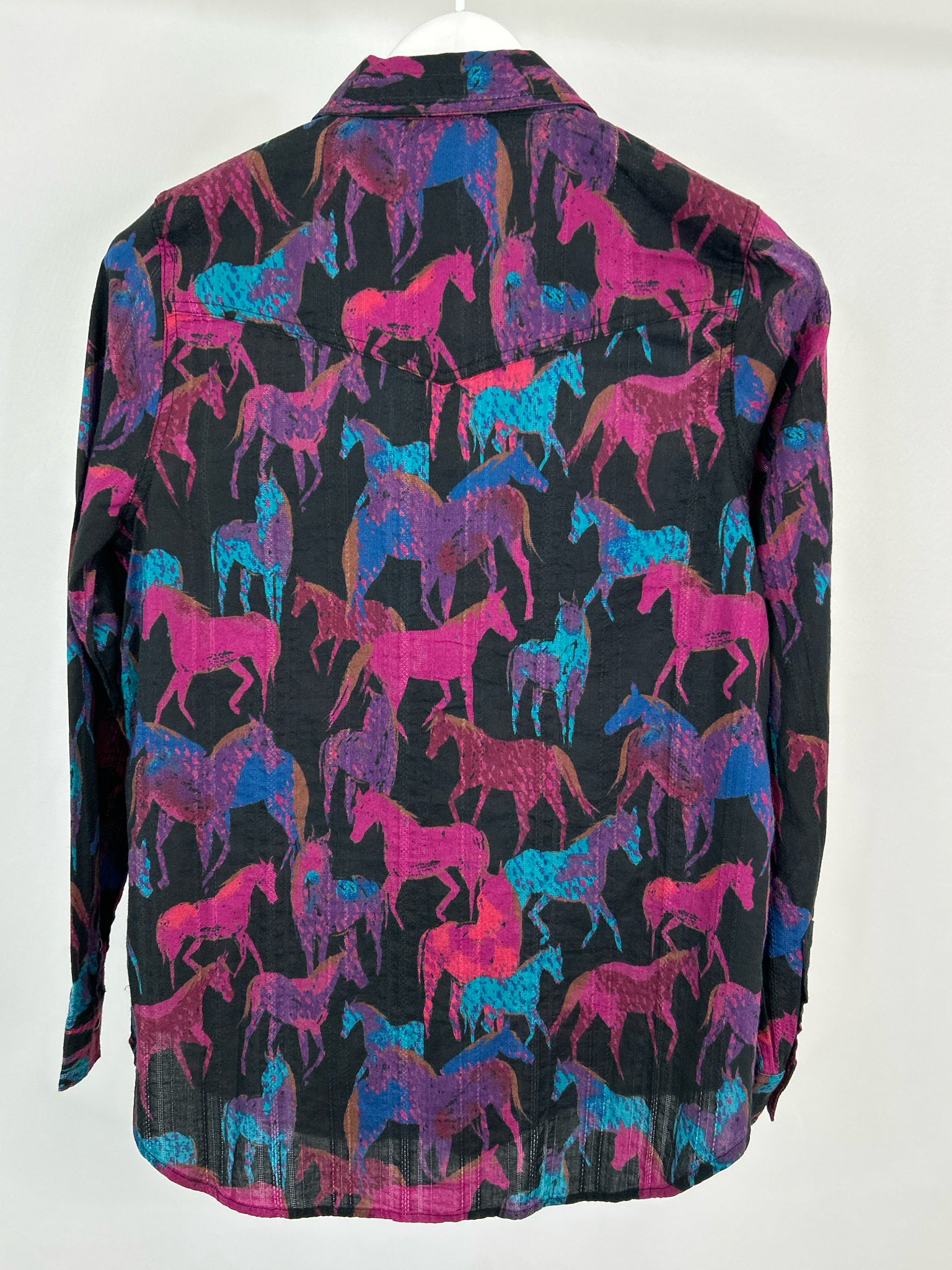 SUNDANCE Size S Black Print Women Shirt
