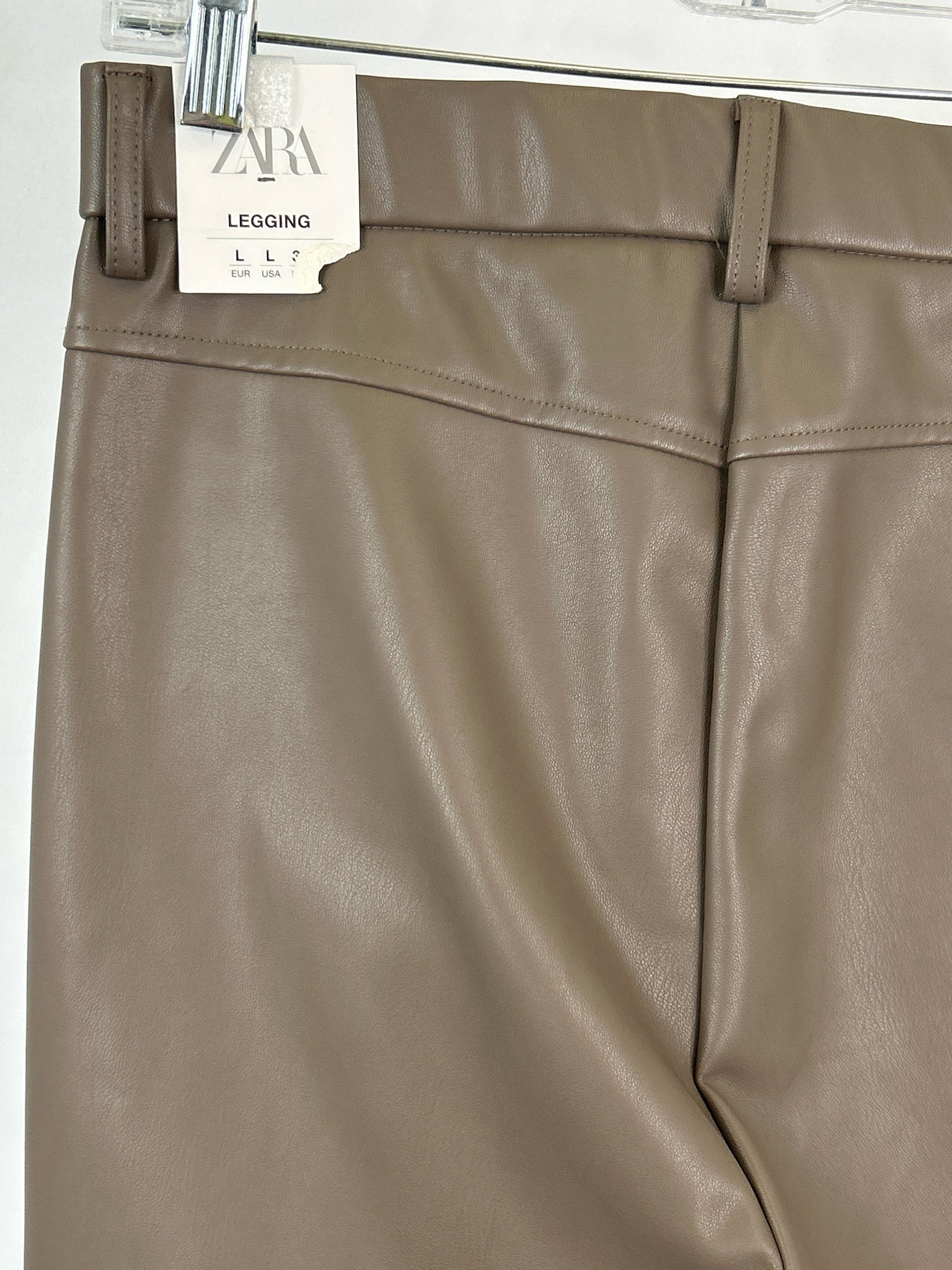 ZARA NWT Size L Taupe Women Pants