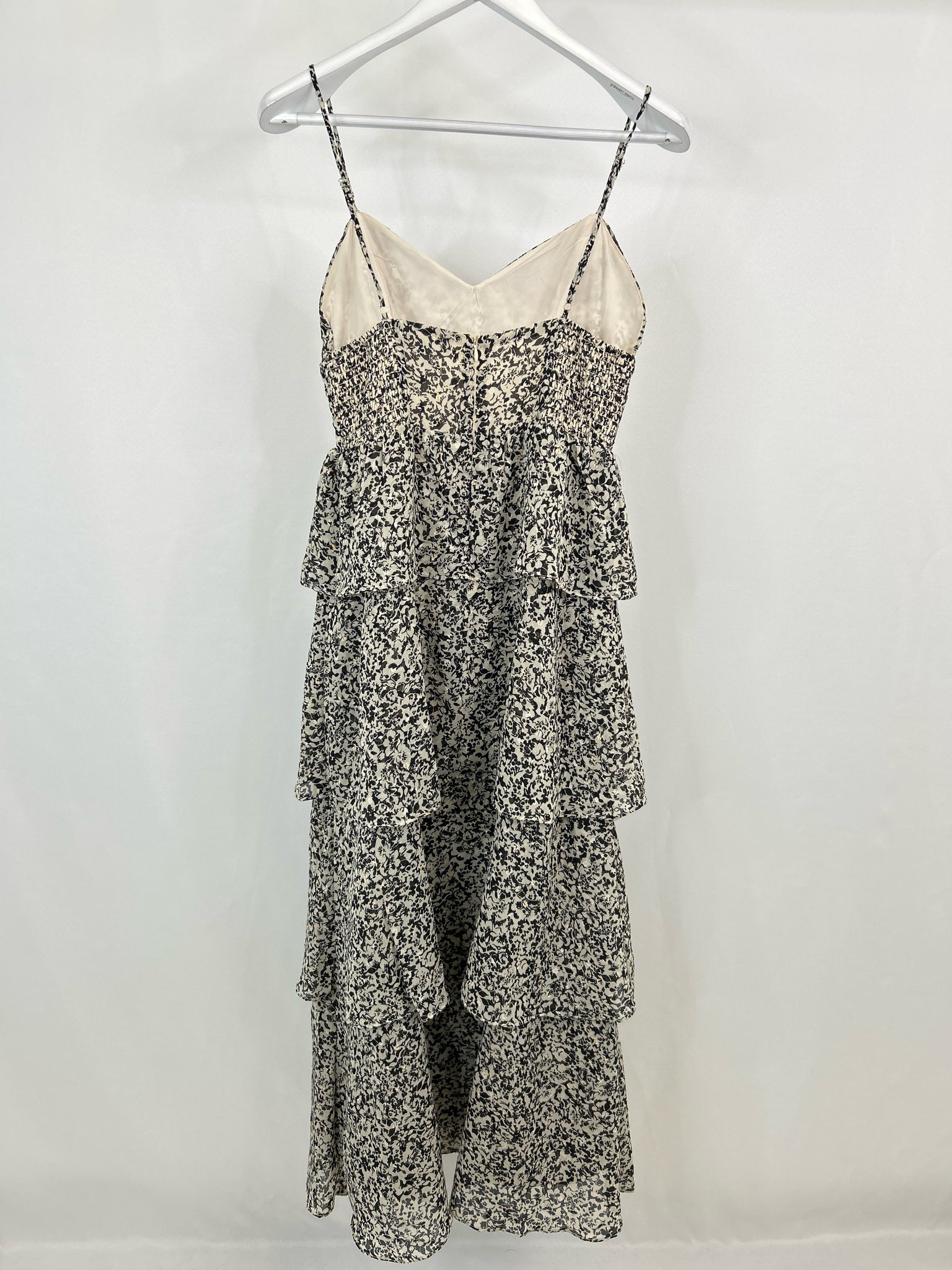 AQUA Size M Black & Beige Women Dress