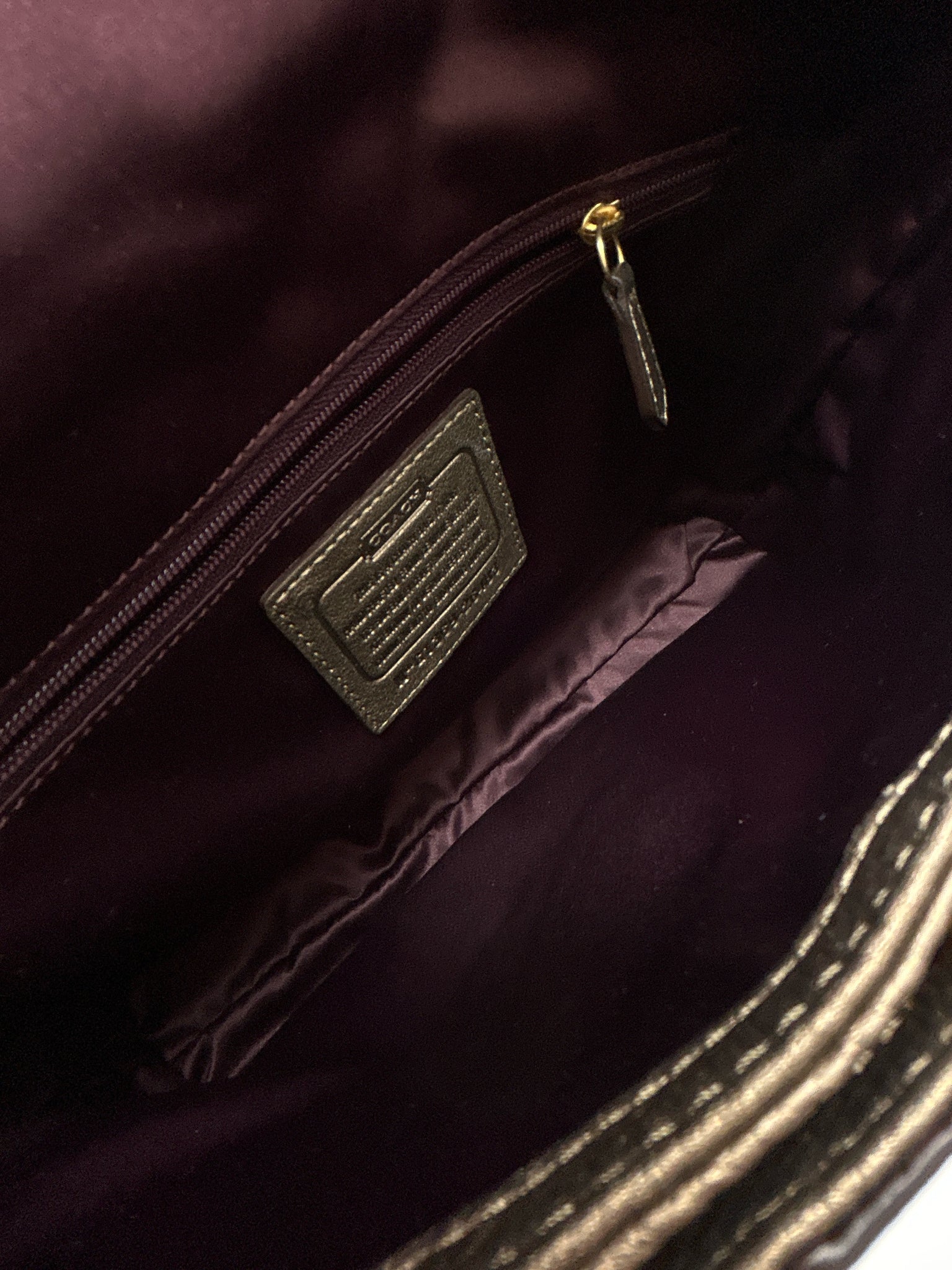 Coach BRONZE Women Purse