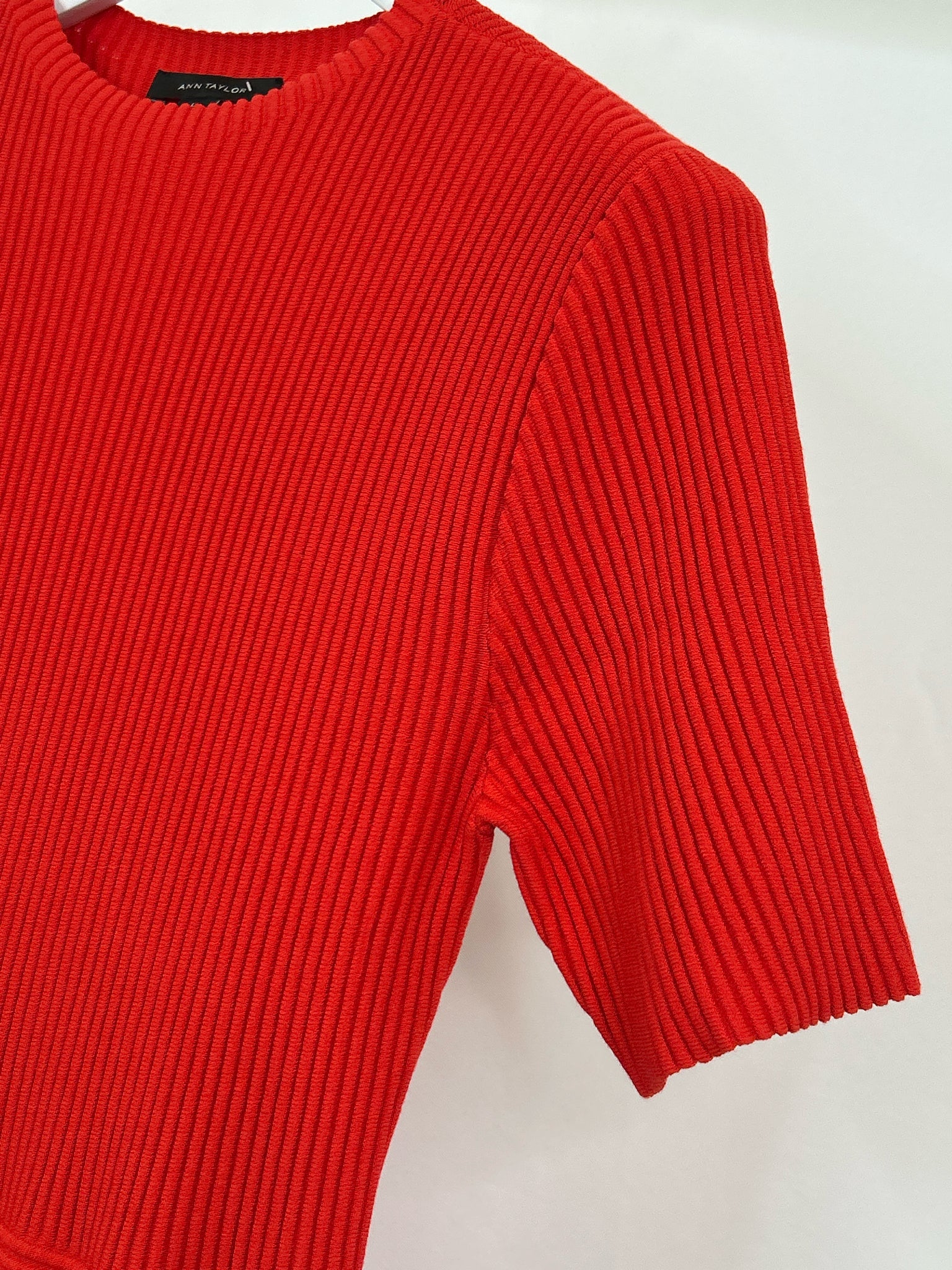 ANN TAYLOR Size L Red Women Dress
