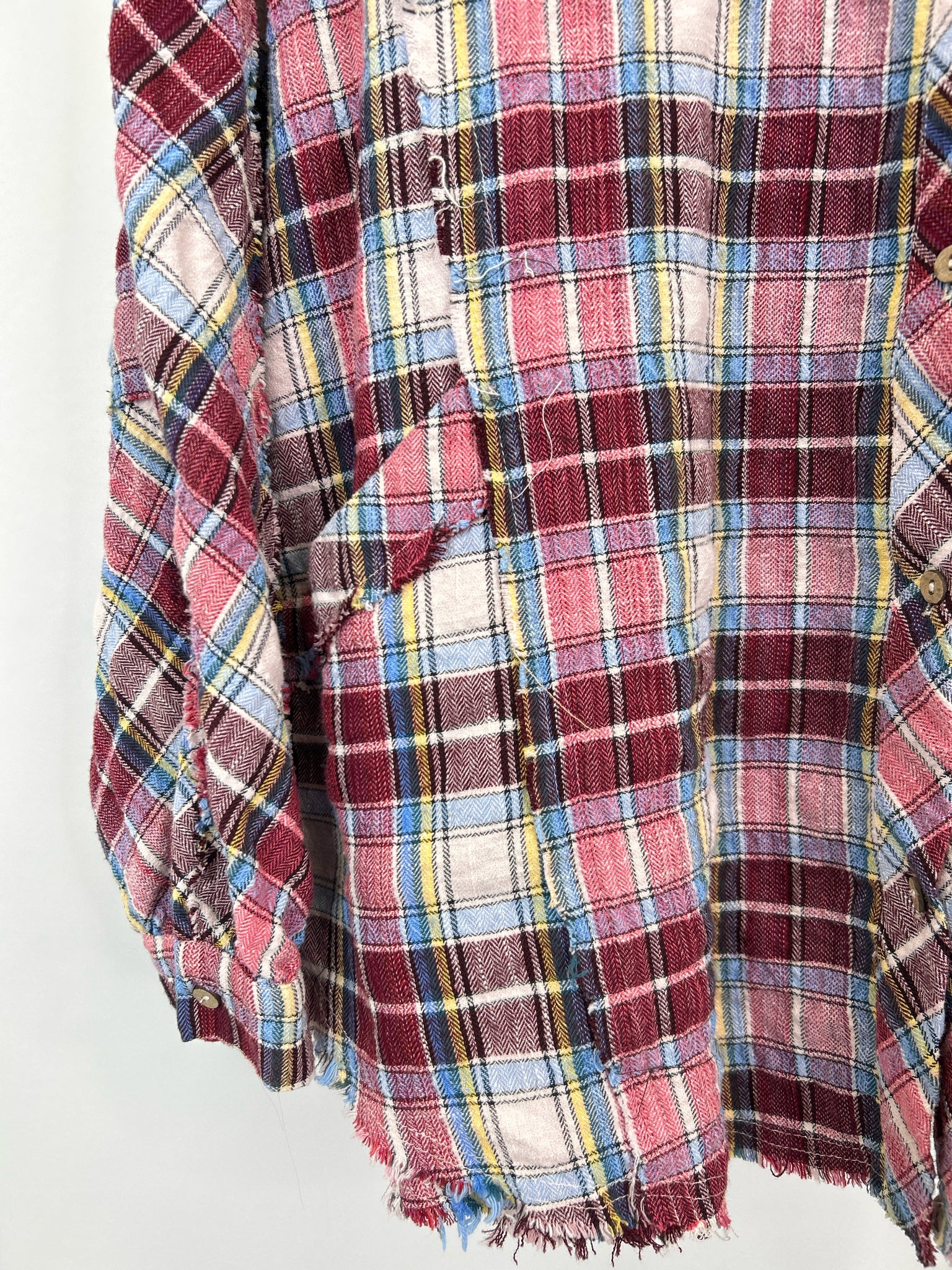 EASEL Size L Red & Pink Women Shirt