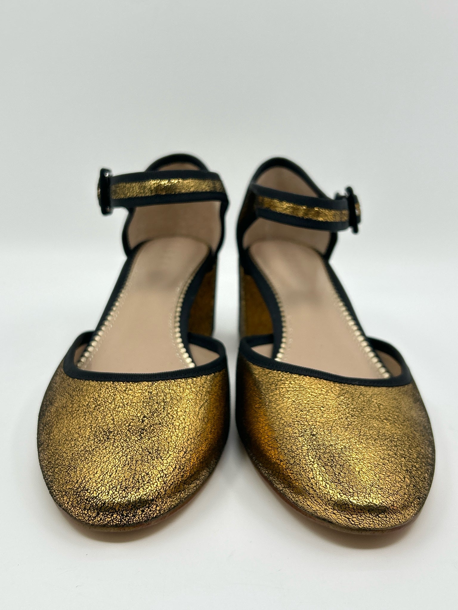 BODEN NWOB Size 40 GOLD AND BLACK Women Pumps