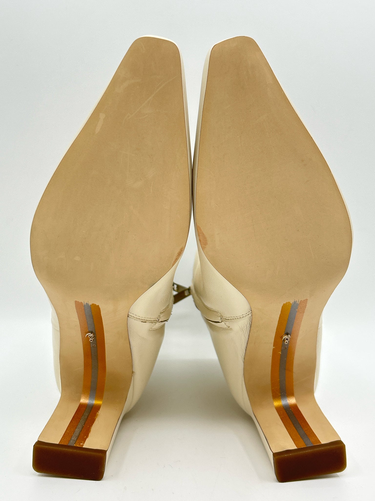 SAM EDELMAN Size 10M Ivory Women Booties