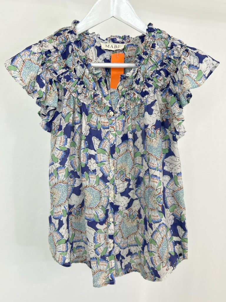 MABE Size XS/S Blue floral Women's Top
