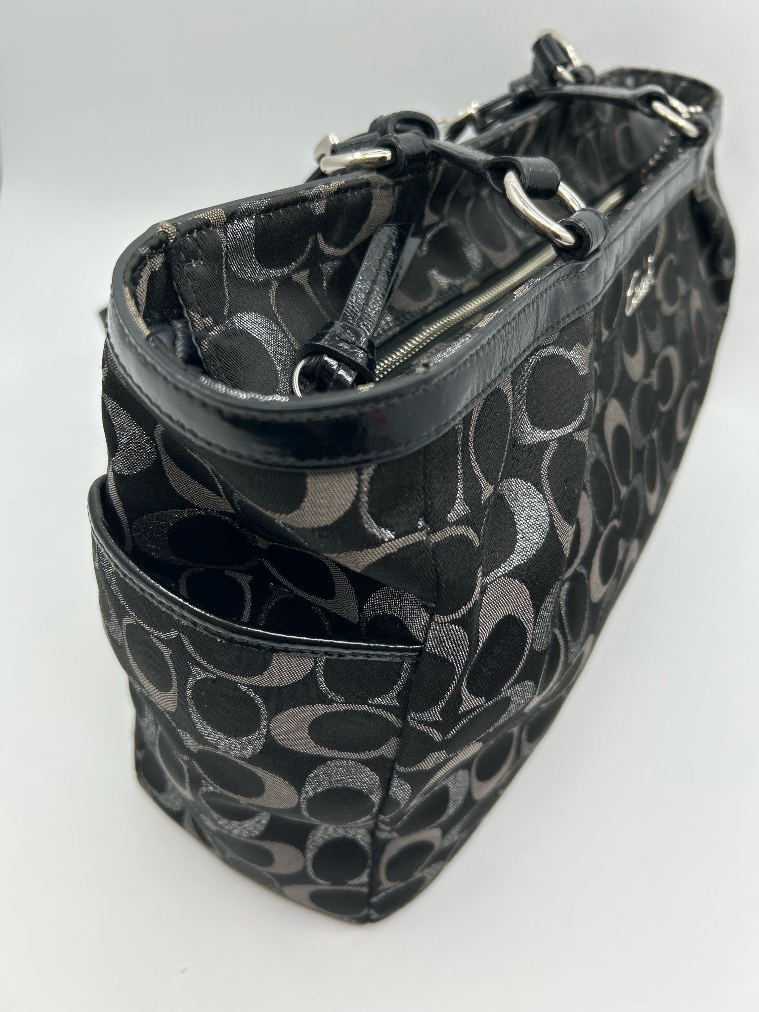 Coach Black Print Women Tote