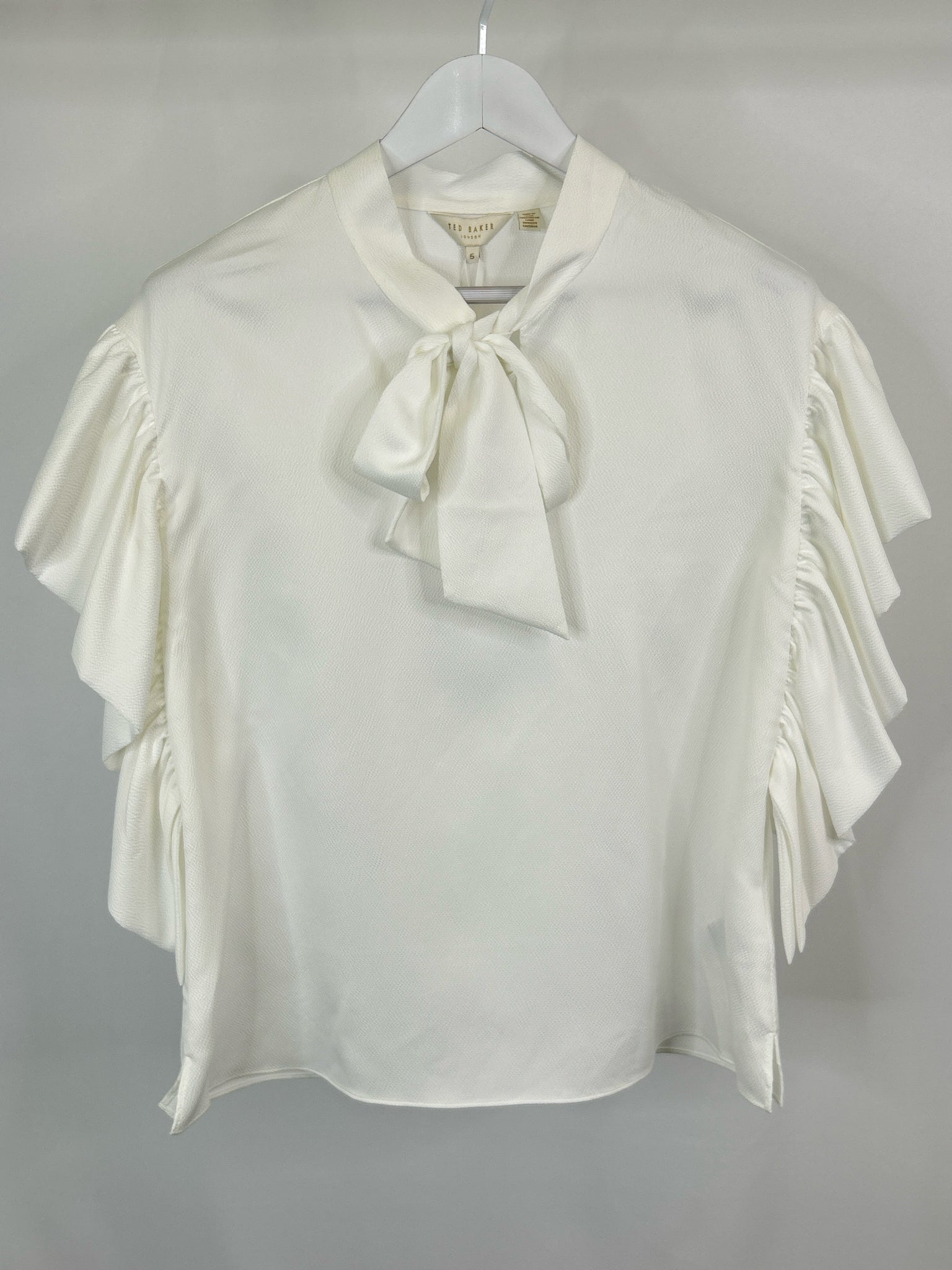 TED BAKER Size 12 White Women Top NWT