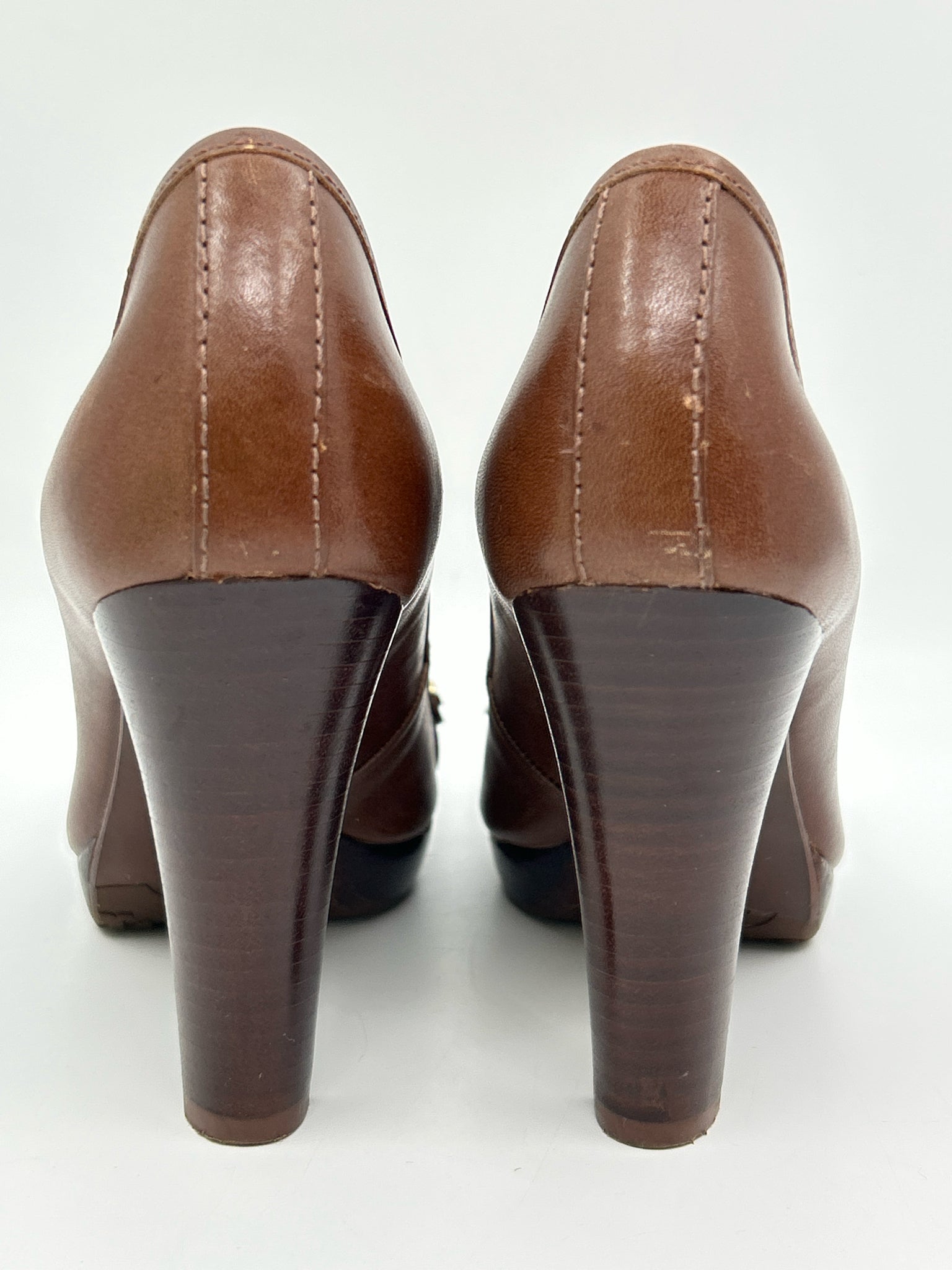 TORY BURCH Size 6M Brown Women Pumps