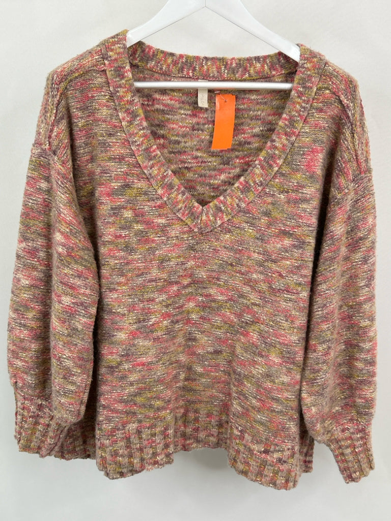 PILCRO Women Size 1X Pink and Purple Sweater