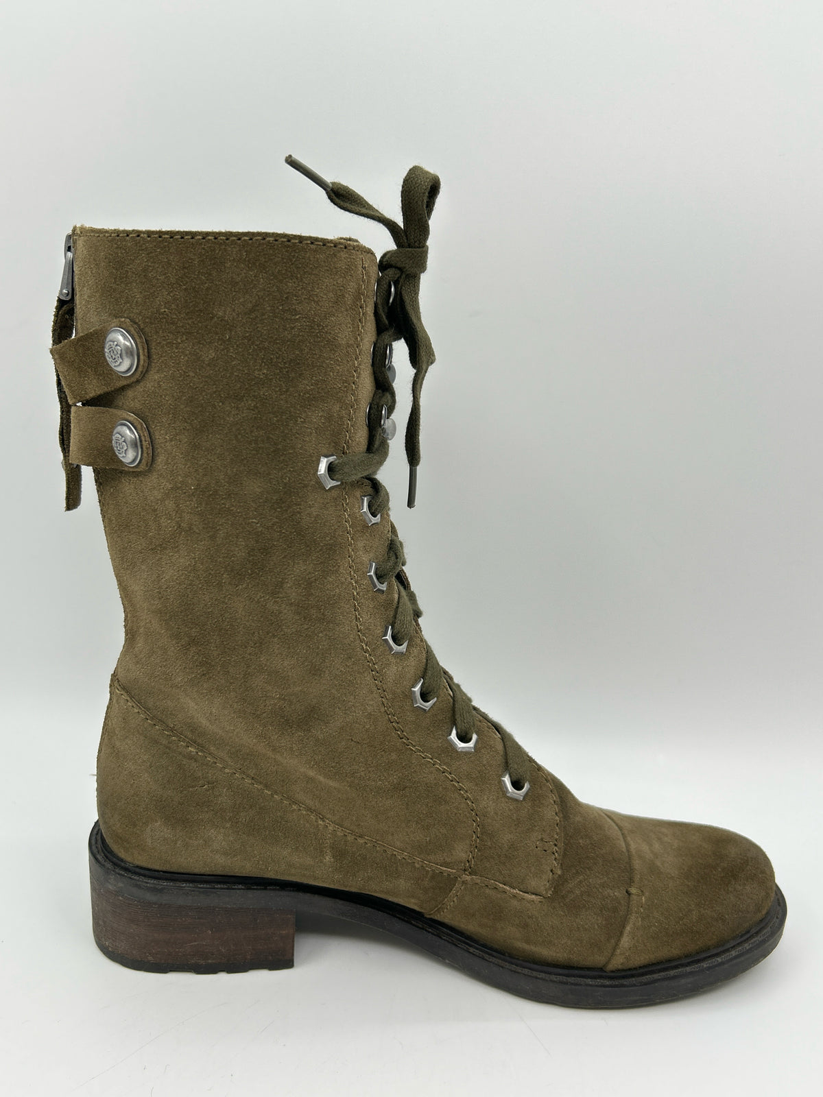 SAM EDELMAN Size 10B Green Women Boots