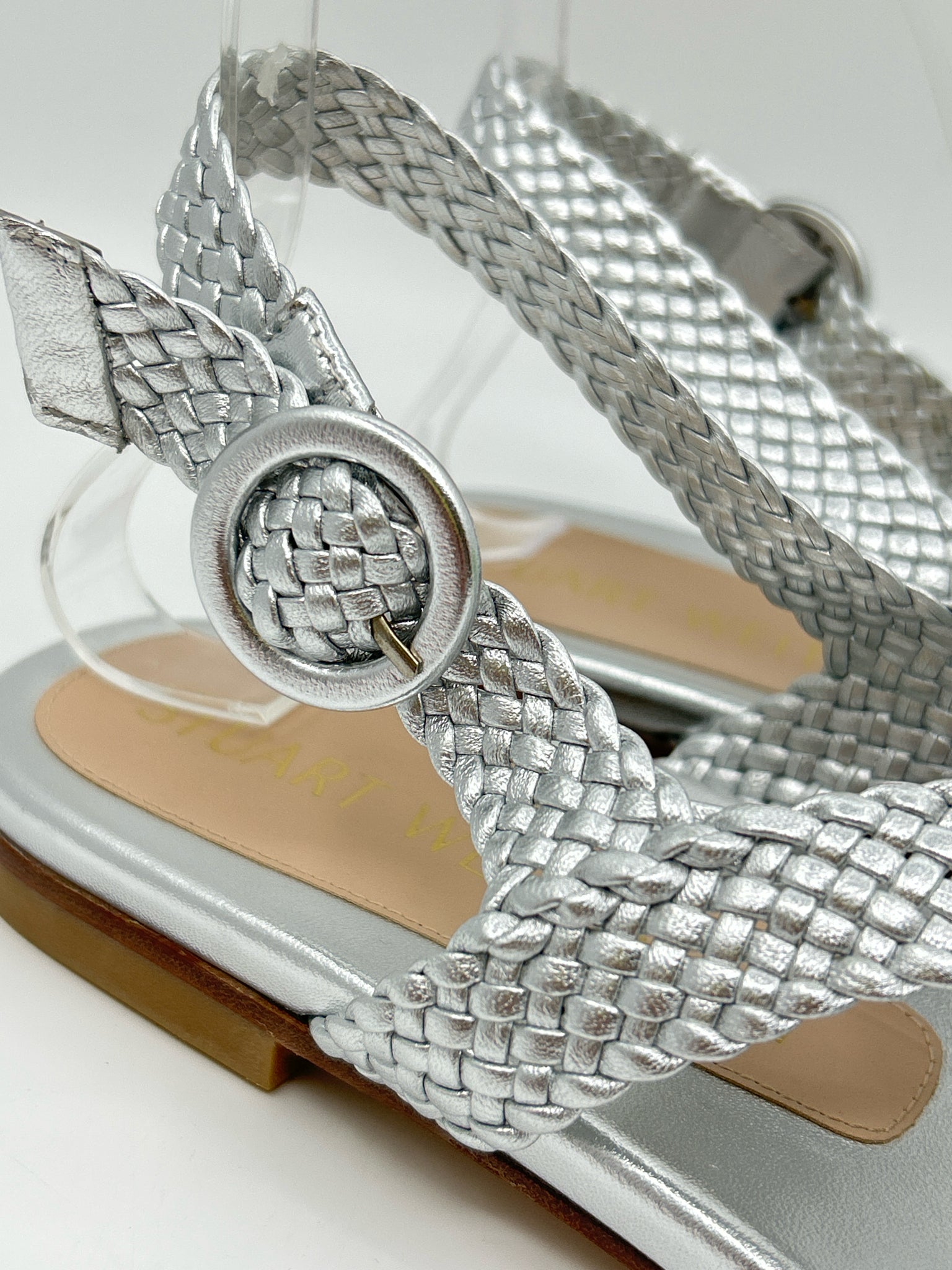 STUART WEITZMAN Size 9.5AA Silver Women Sandal