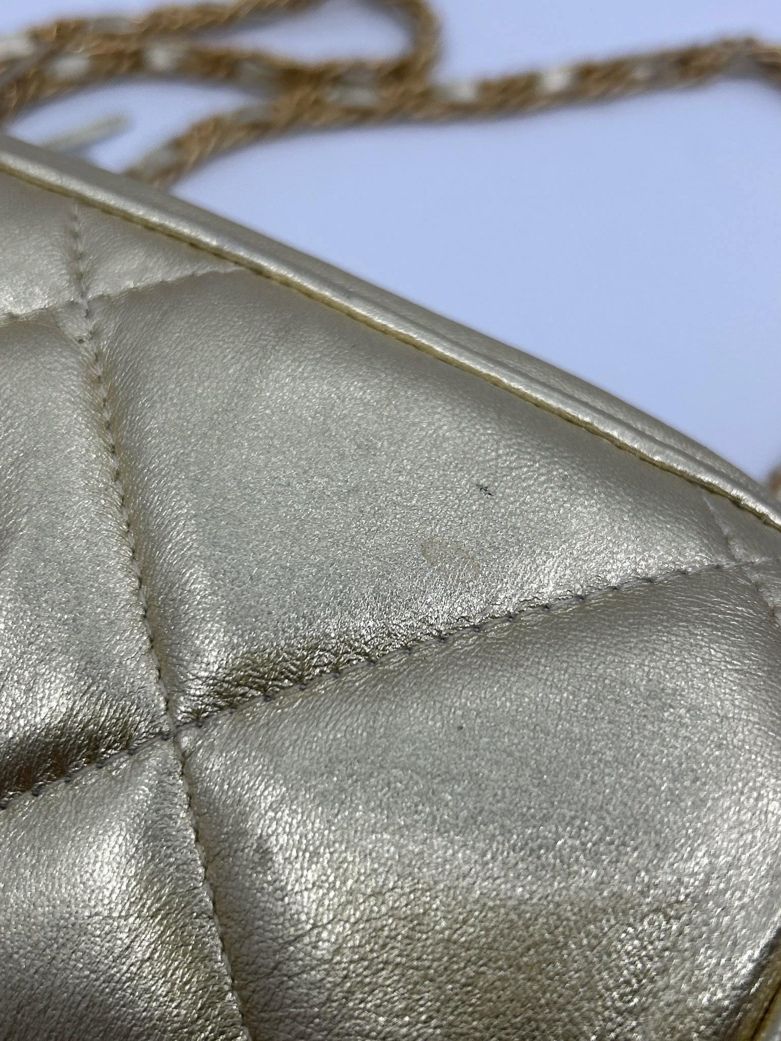BOULMICHE NWT METALLIC GOLD Women Purse