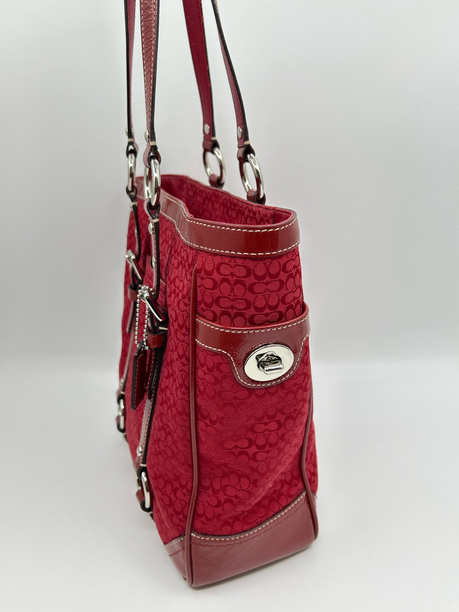 COACH Red Women Tote