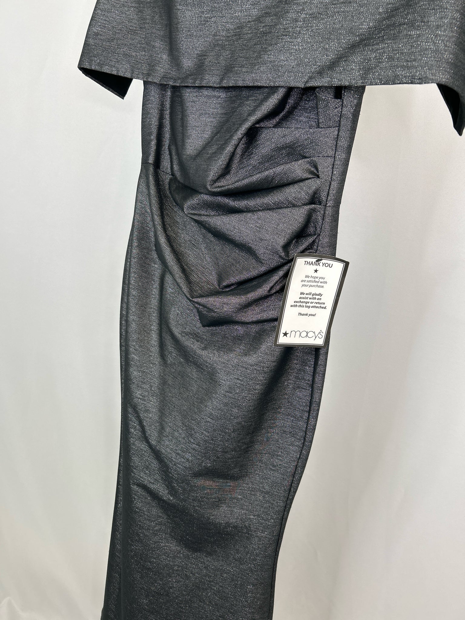 VINCE CAMUTO Size 6 GREY METALLIC Women Dress