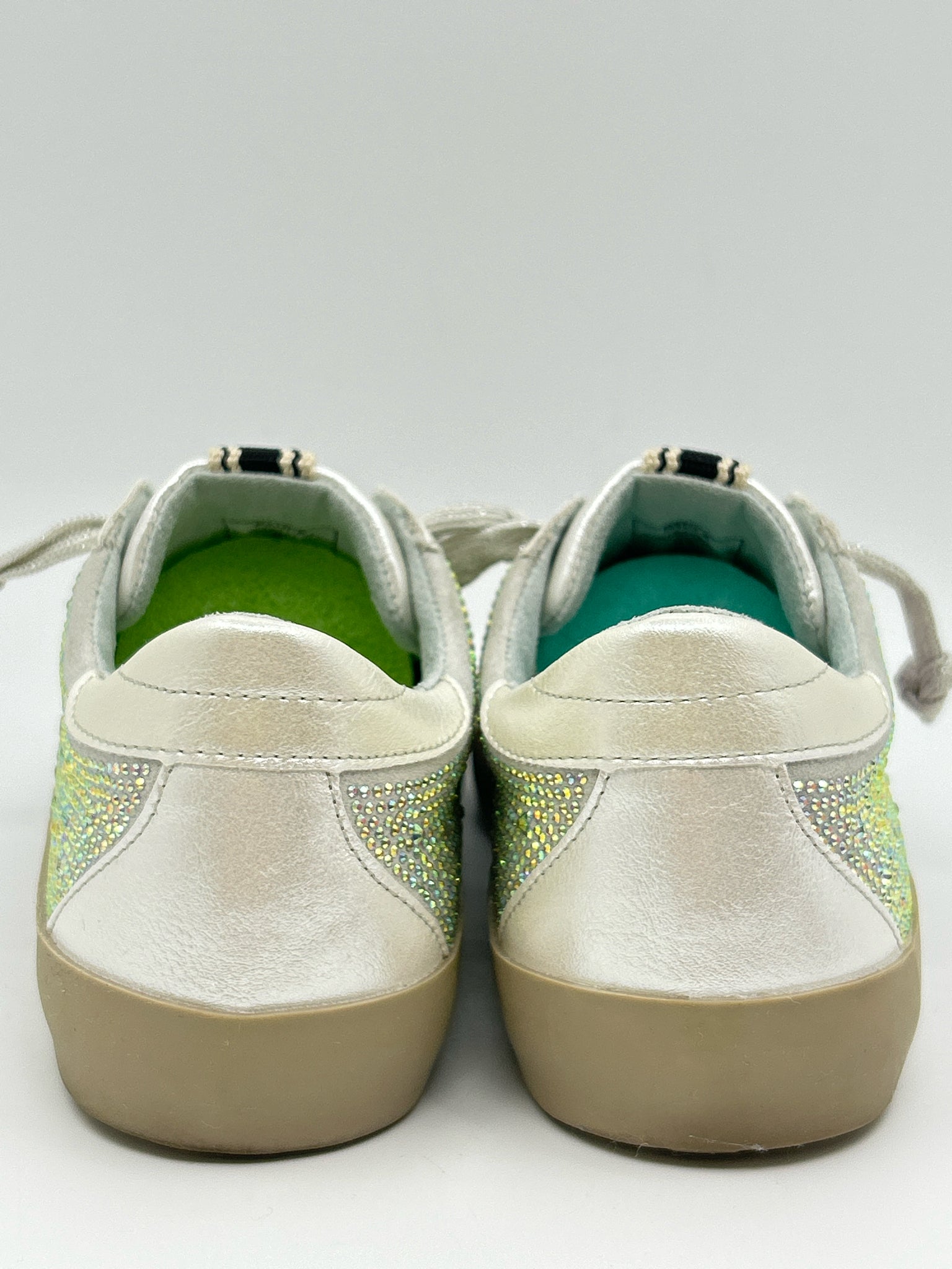 SHU SHOP Size 6.5 Silver Metallic Women Sneakers