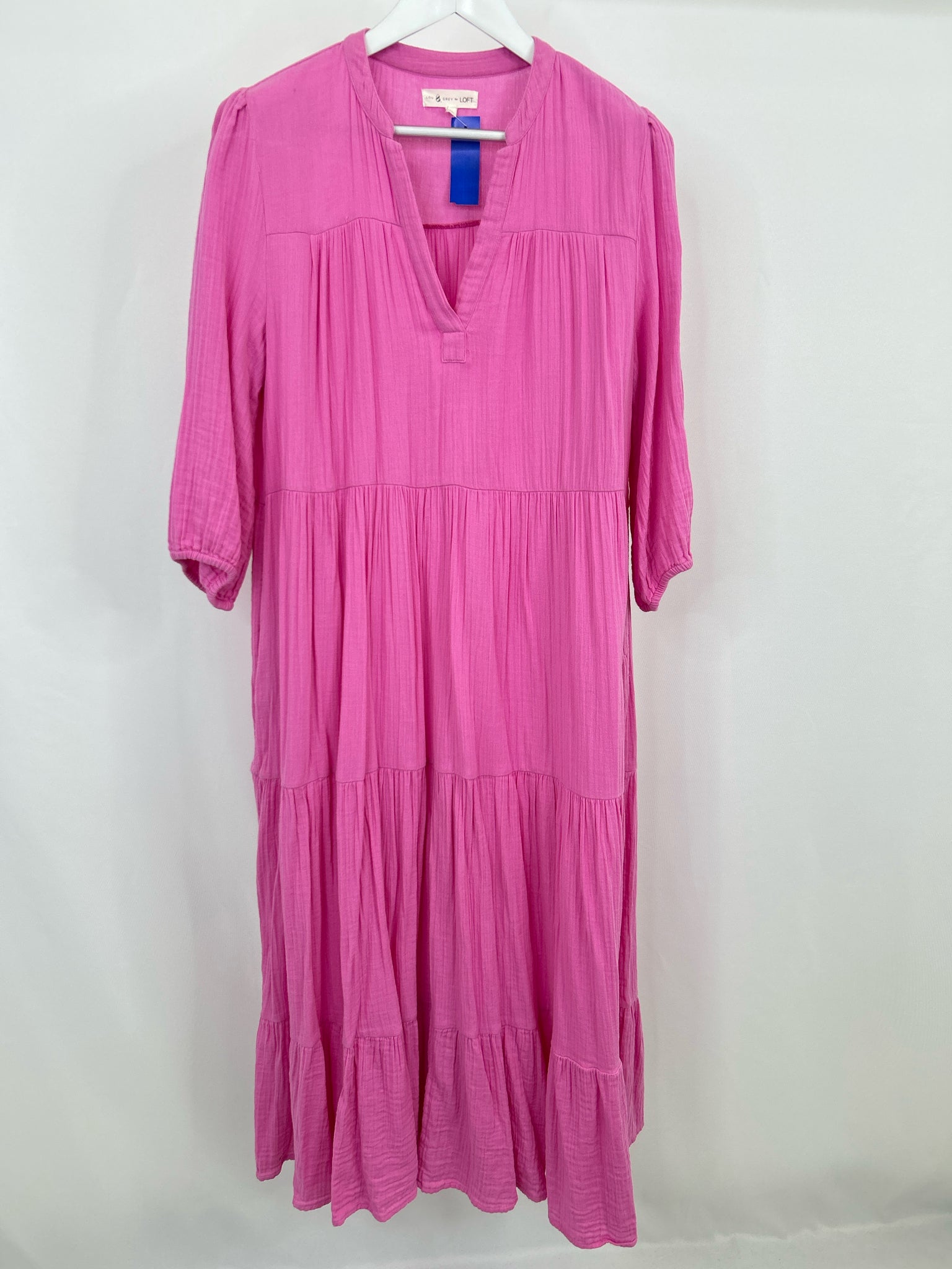 LOU & GREY Size L Pink Women Dress