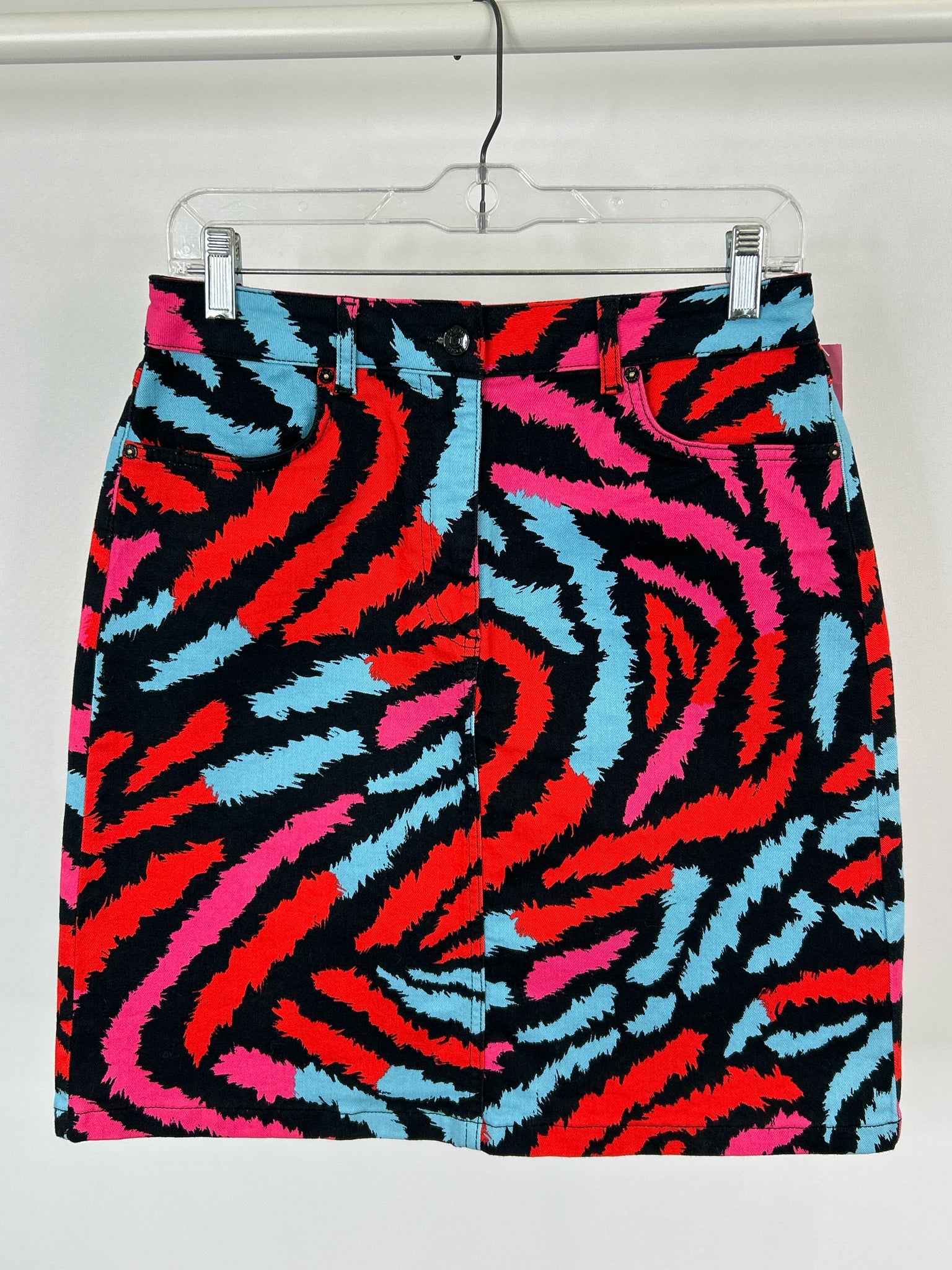 ESCADA Size 36 Black Print Women Skirt