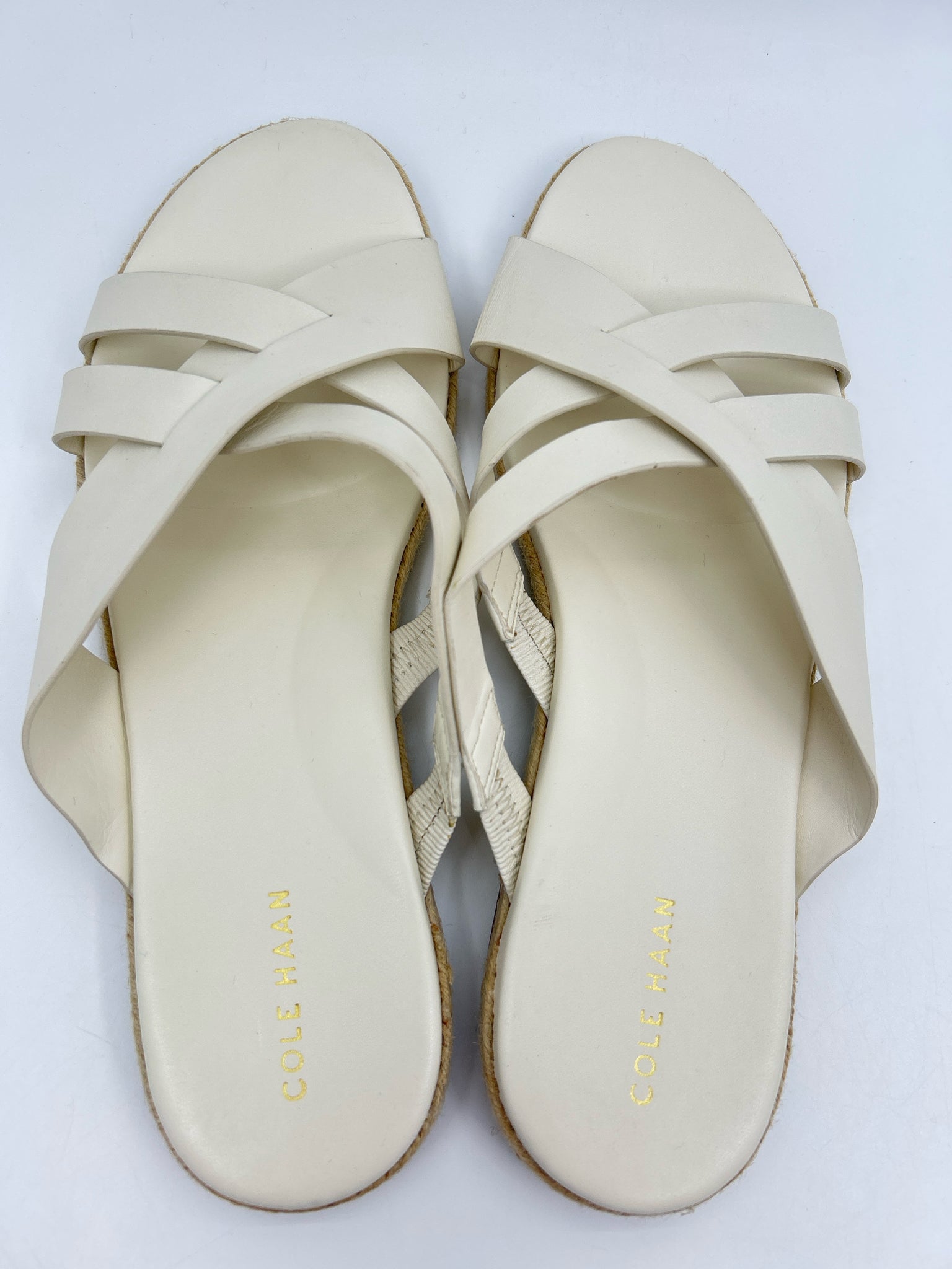 COLE HAAN Size 9B Ivory Women Sandal