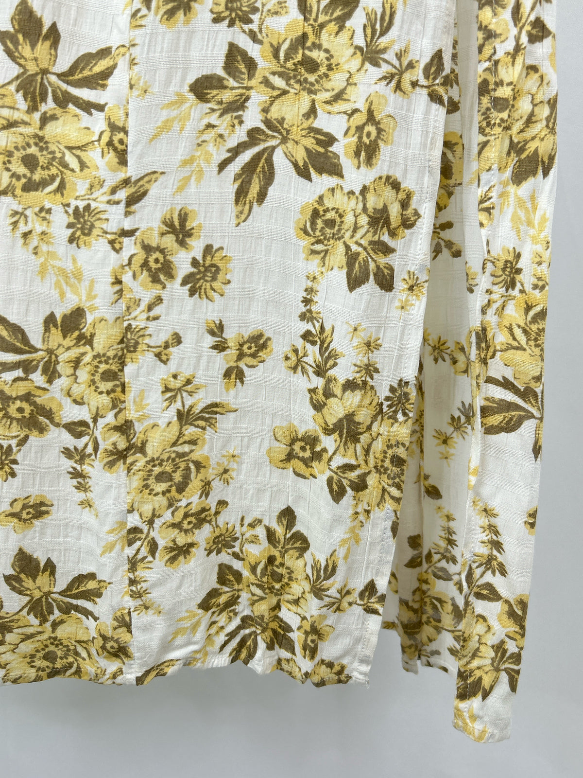 FREE PEOPLE Size S white & yellow Women Dress