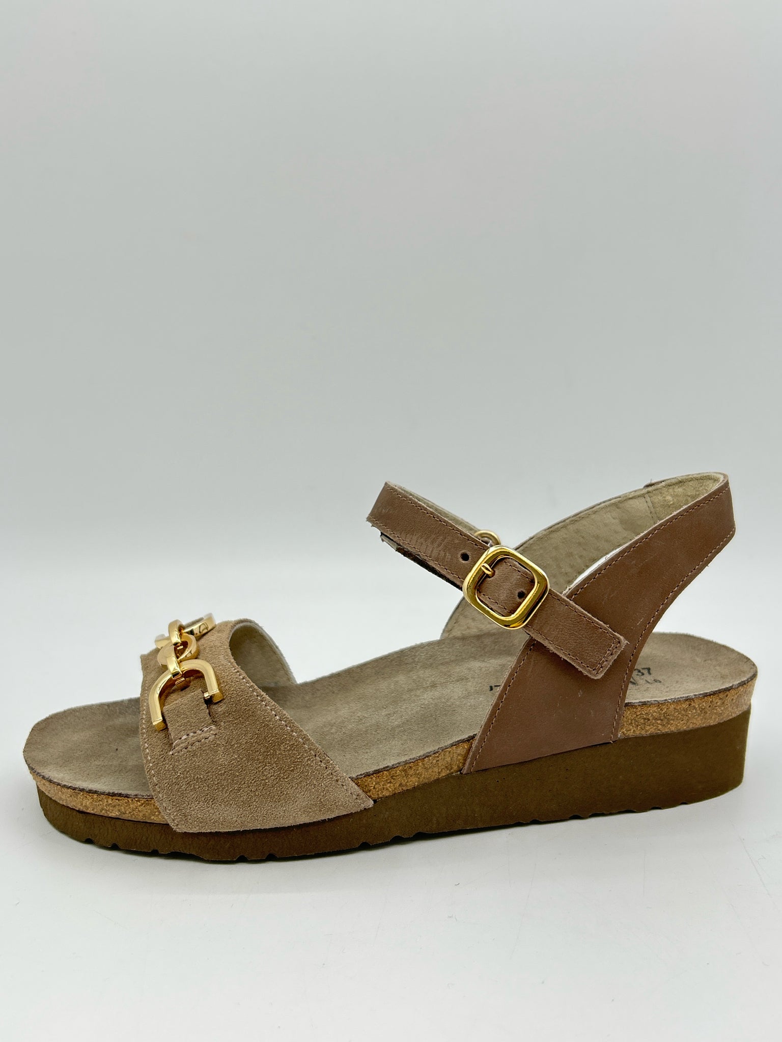 NAOT Size 37/6 Taupe Women Sandal