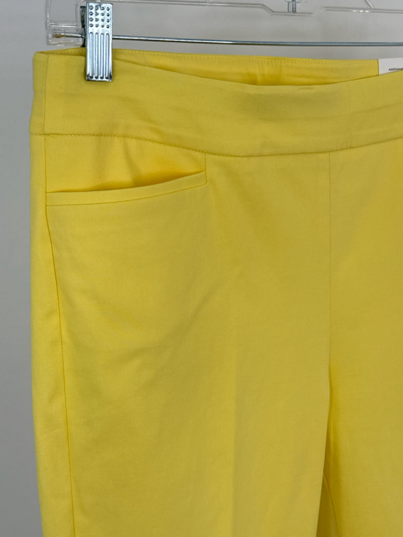 CHICO'S Size 8 Yellow Women Pants