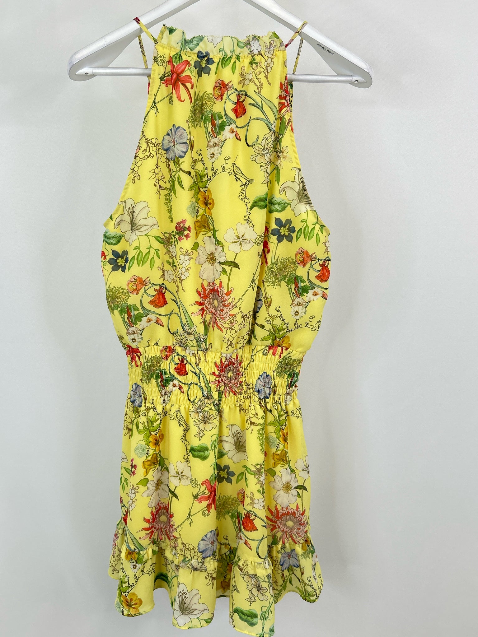 PARKER Size L YELLOW FLORAL Women Dress