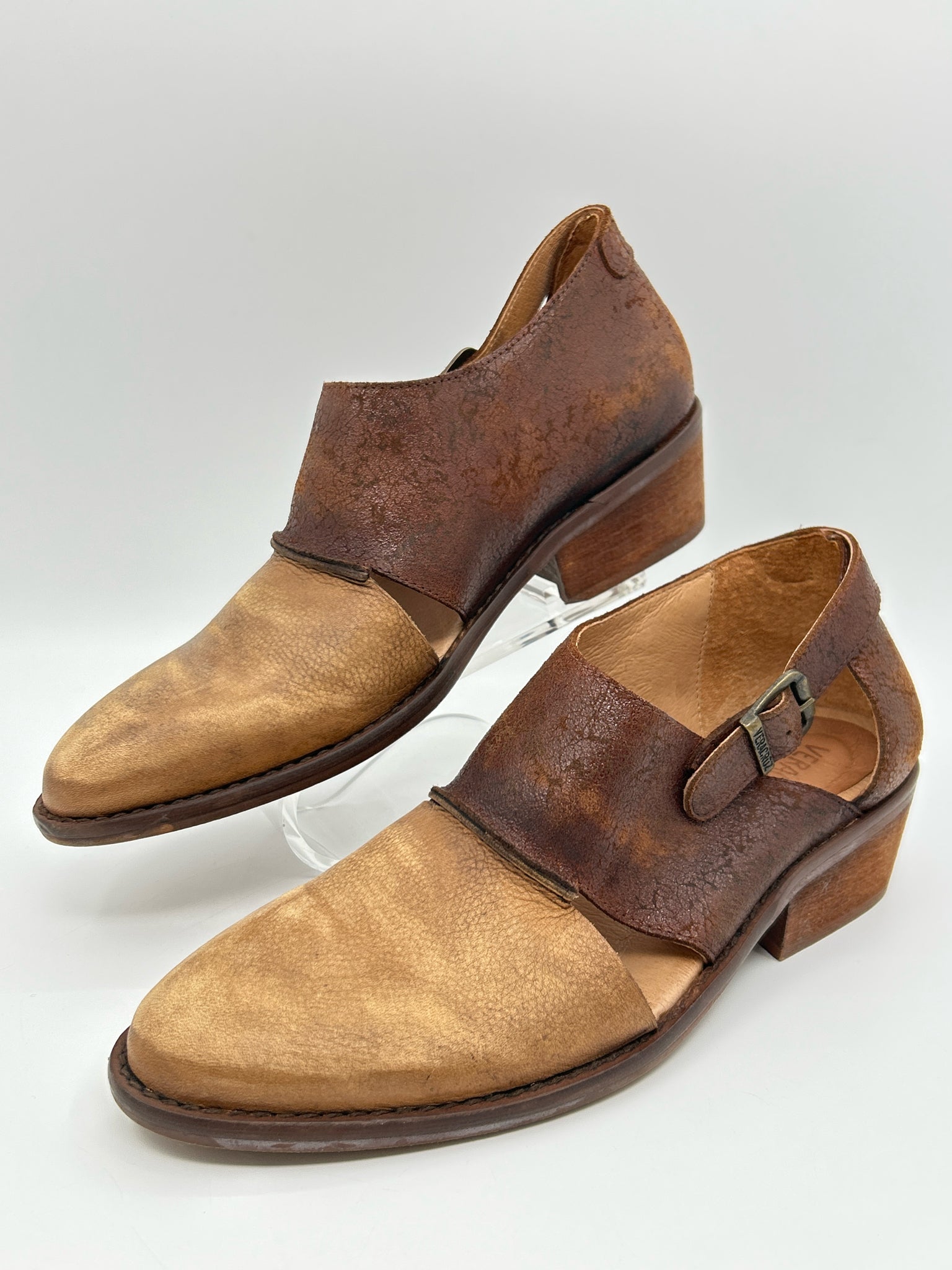 Veracruz Size 41 CREAM AND BROWN Women Booties