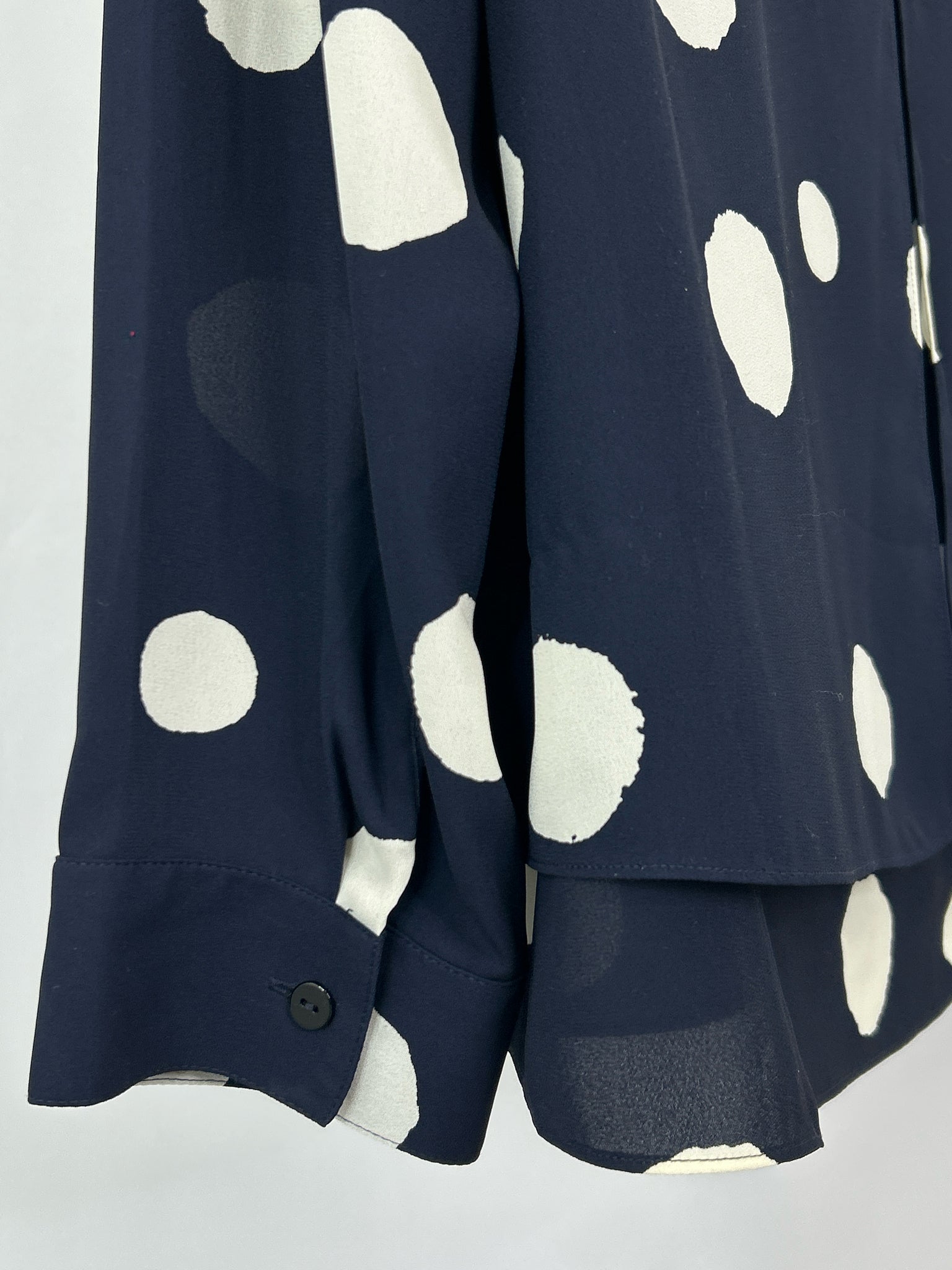 CHICO'S Size 16 NAVY AND WHITE Women Top