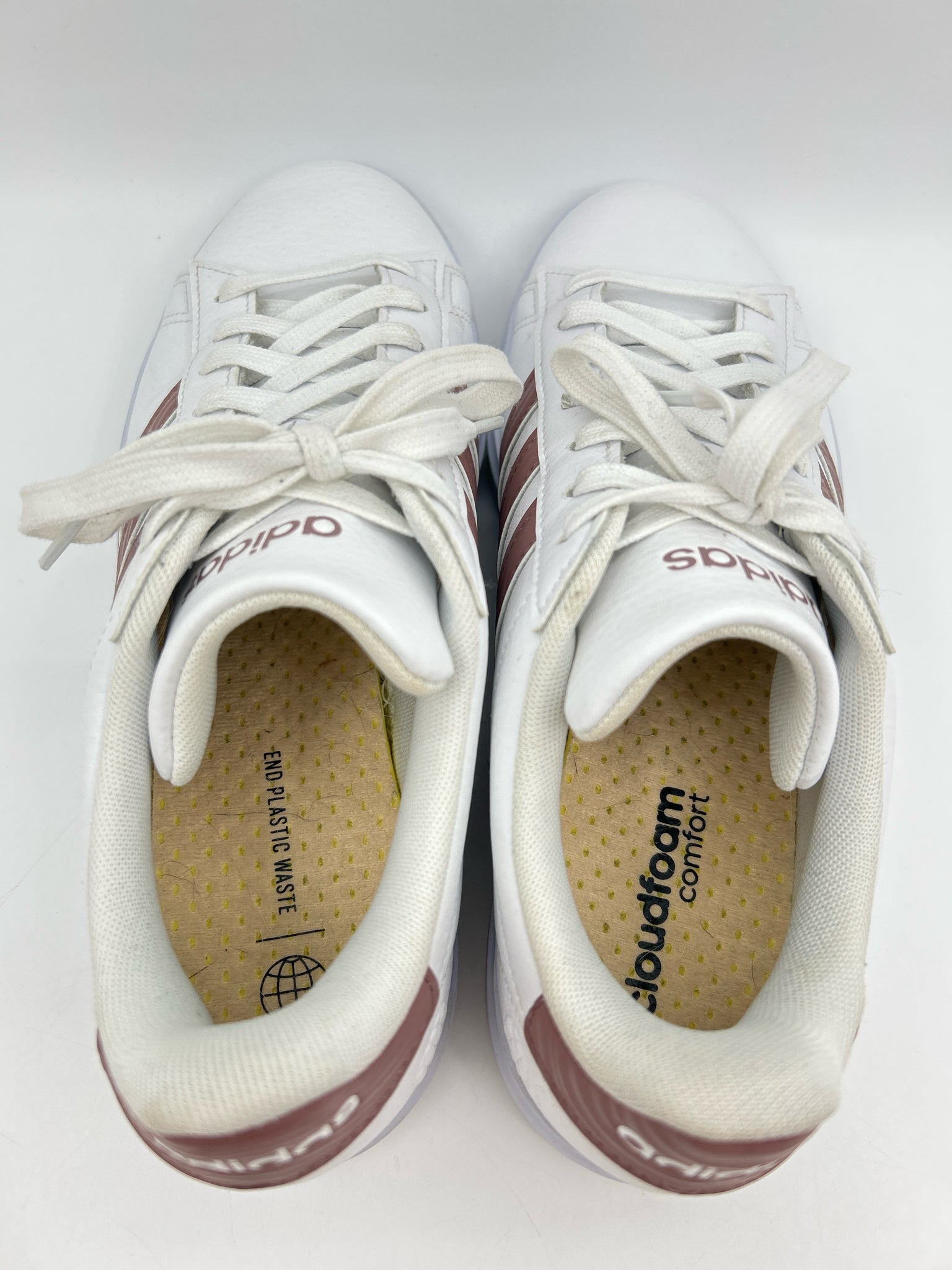 ADIDAS Size 9.5 White Women Sneakers
