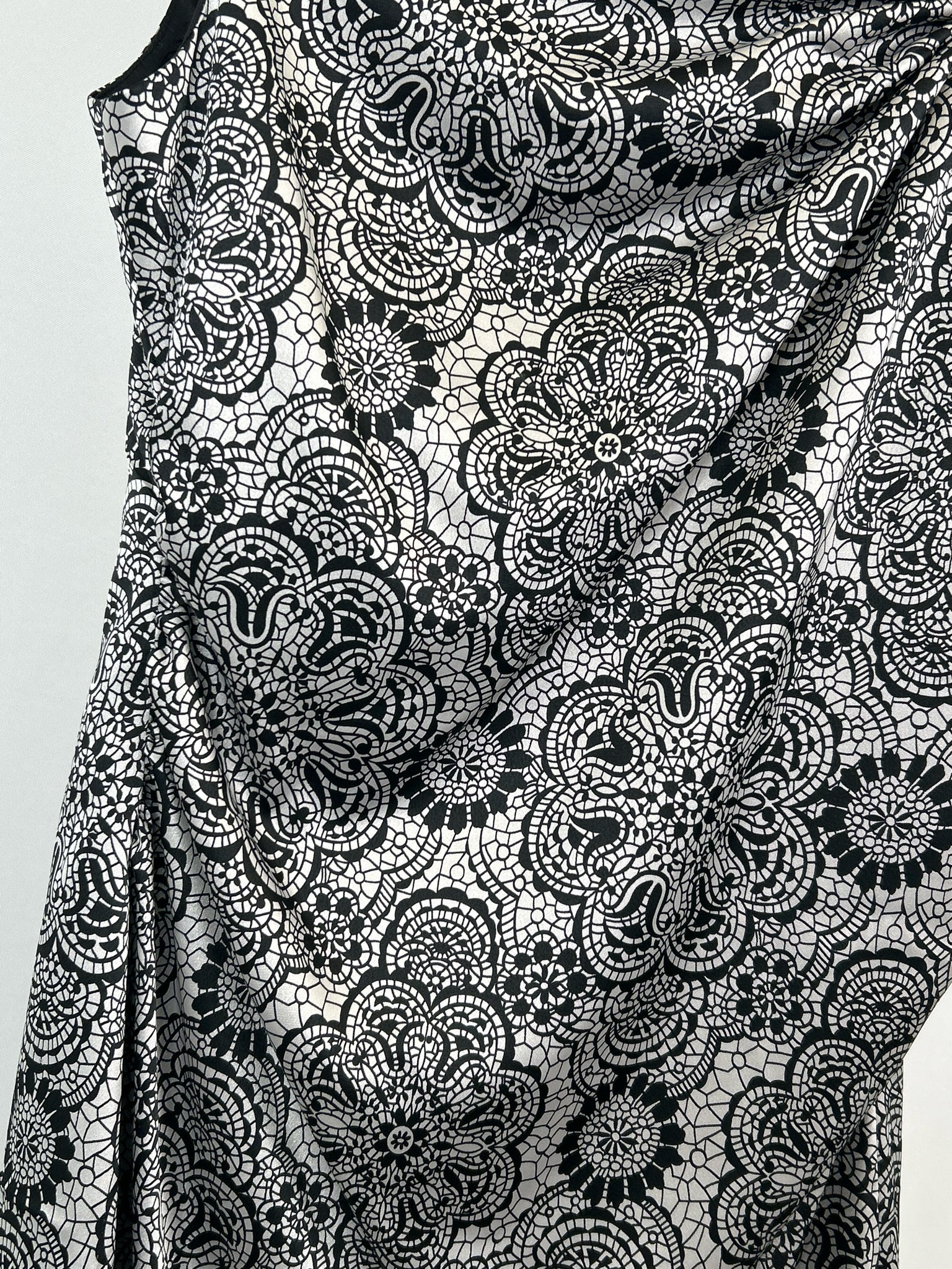 MAGGY LONDON Size 12 Black Print Women Dress NWT