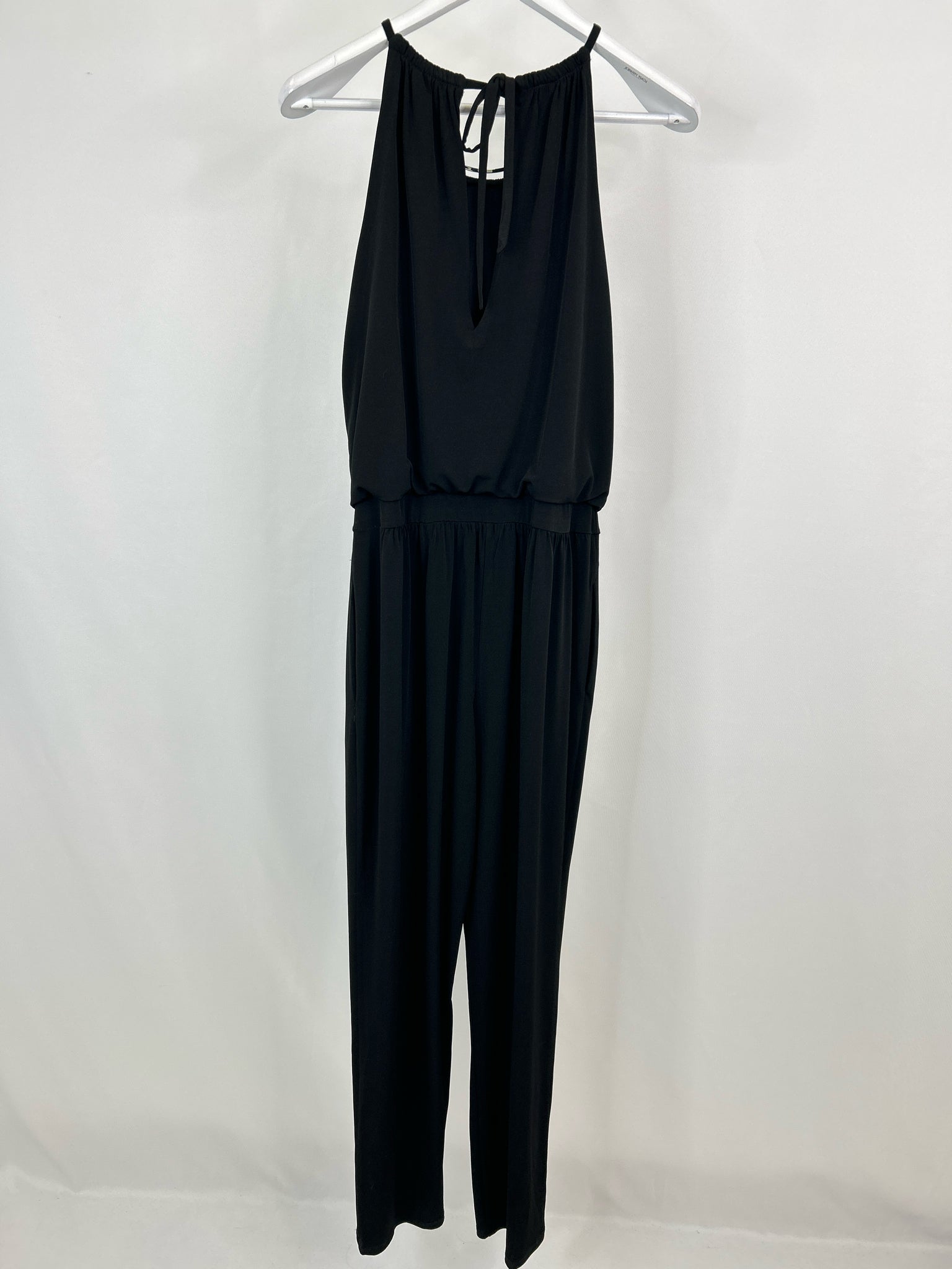 White House Black Market Size 8 Black Women Jumpsuit NWT