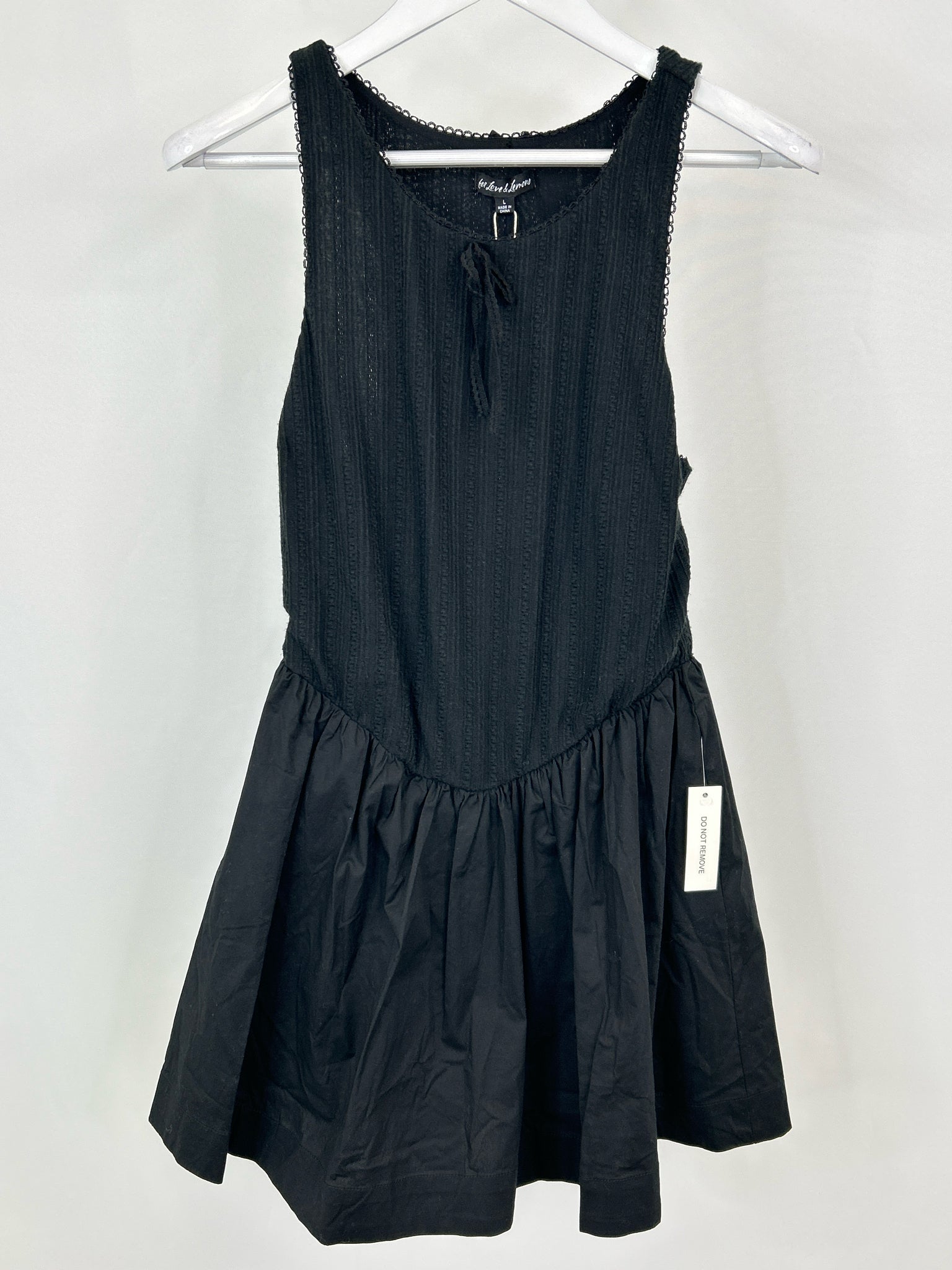FOR LOVE & LEMONS Size L Black Women Dress NWT