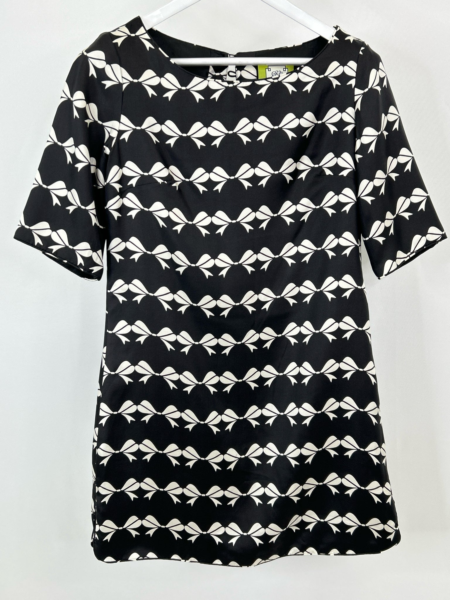 ELIZABETH MCKAY Size 2 Black & White Women's Dress