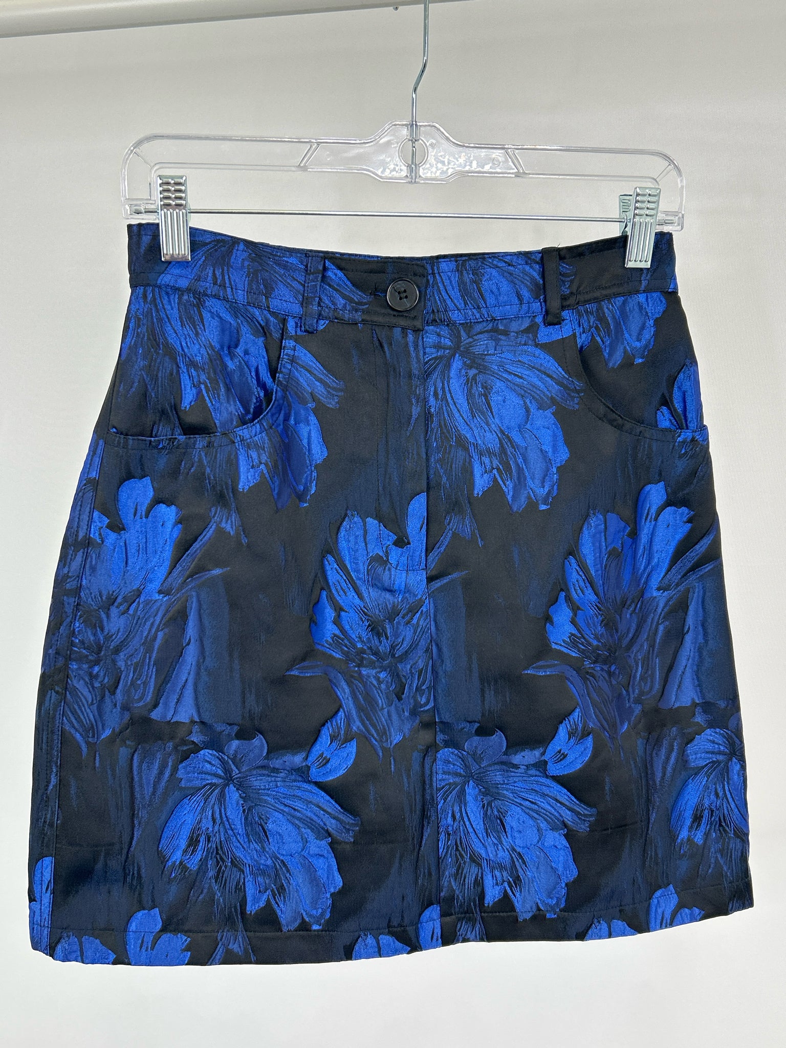 FRNCH Size S Blue & Black Women Skirt